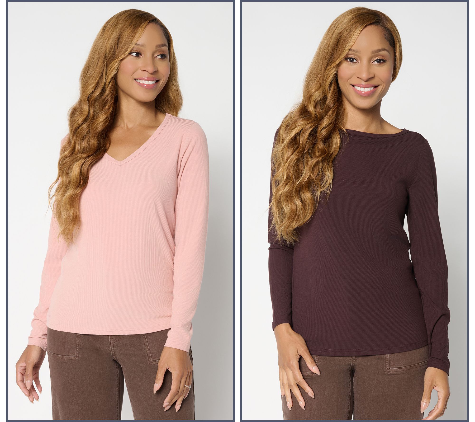 Me by Jennie Garth Denver Long Sleeve Two Pack