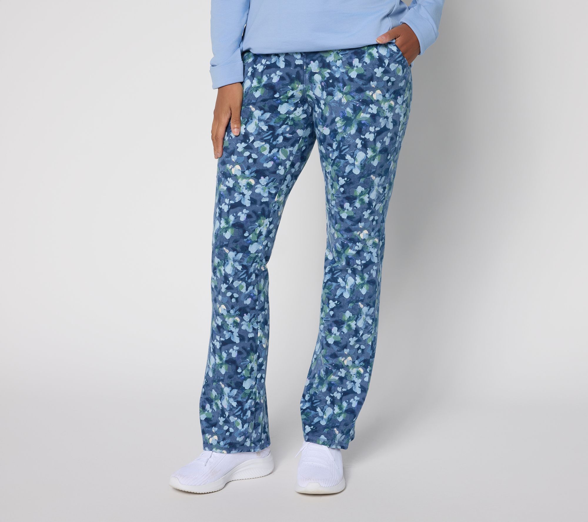 Denim & Co. Active Petite Duo Stretch Lightly Boot Pants