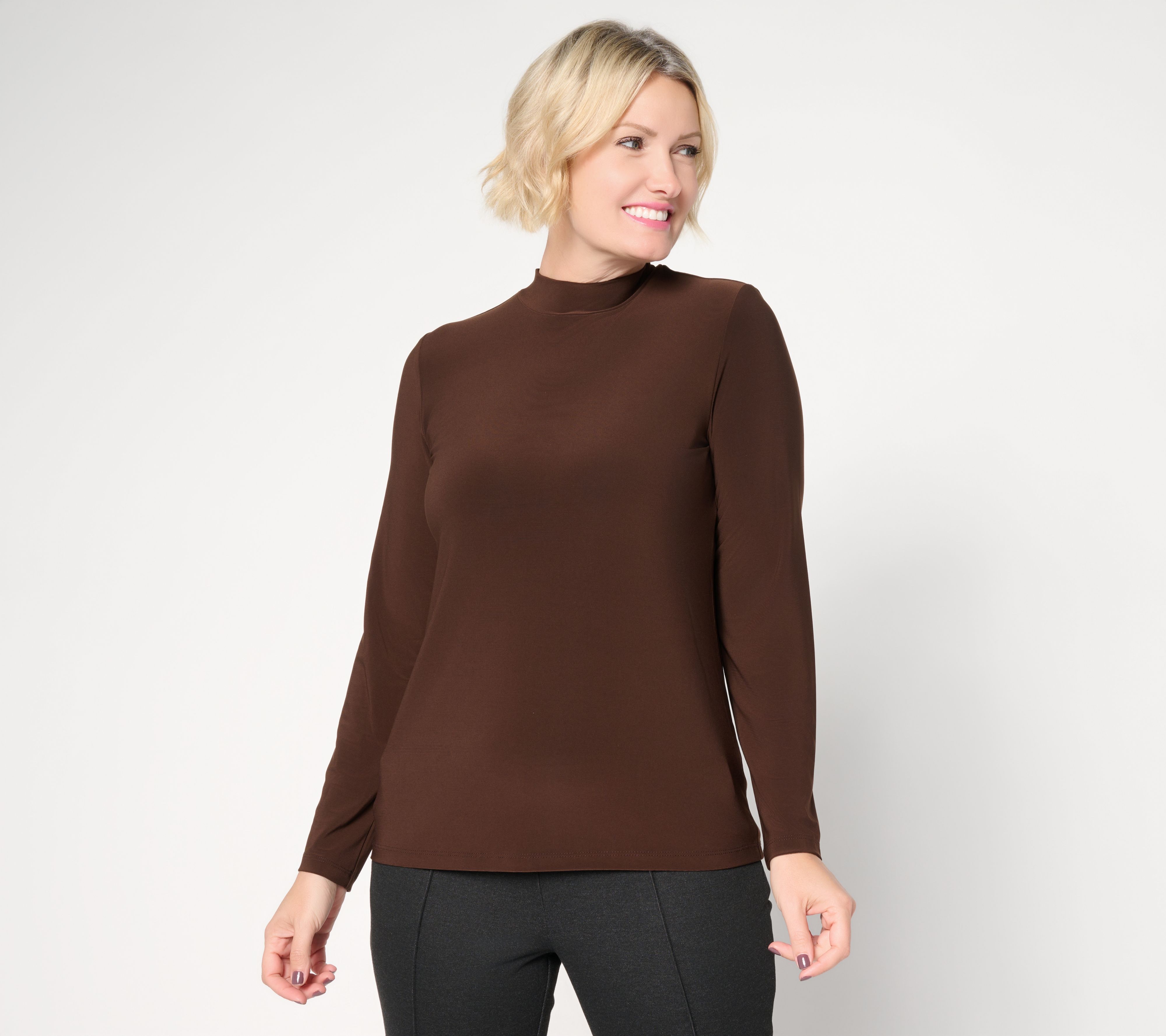Dennis Basso Italia Knit Long Sleeve Top
