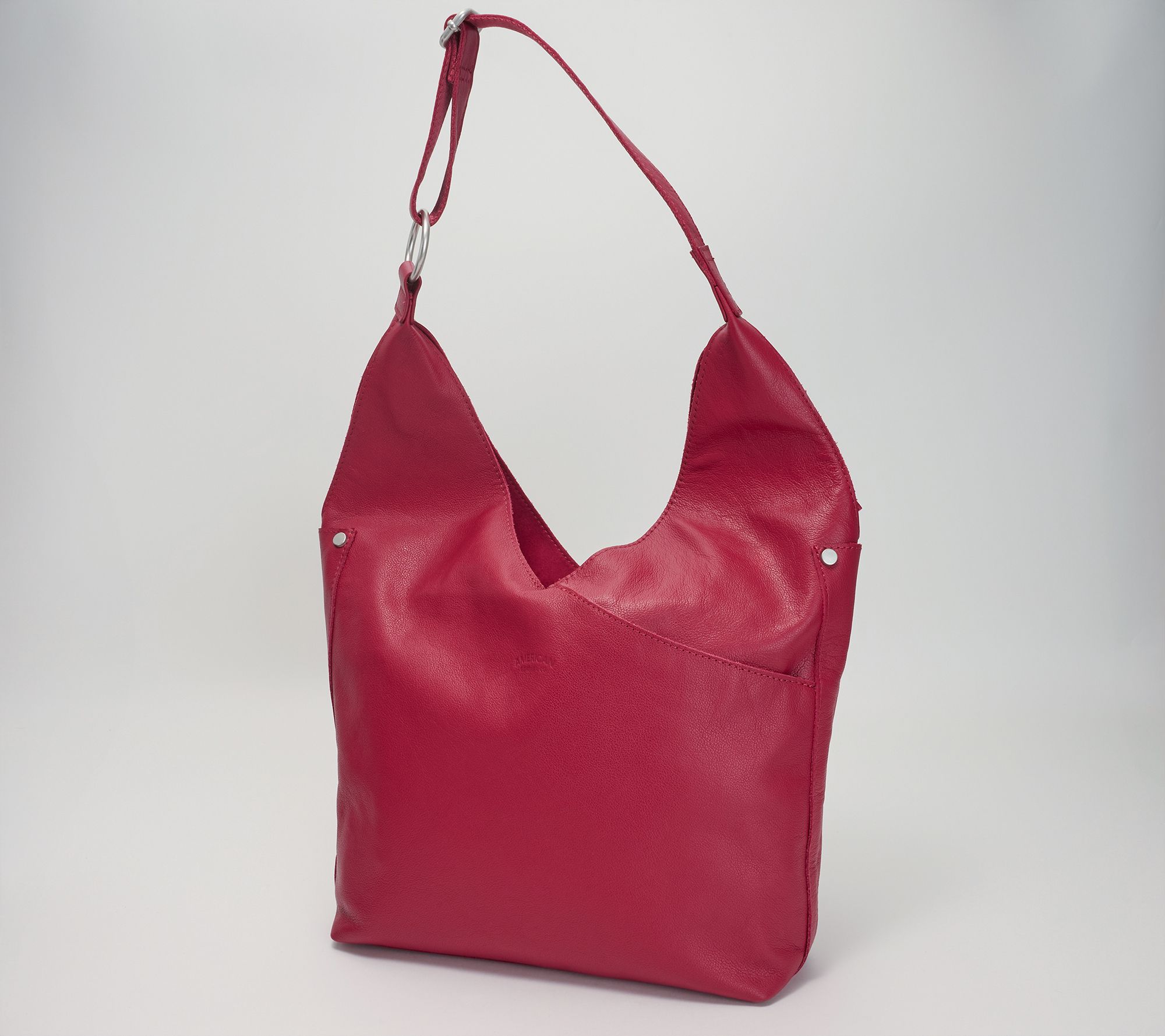 American Leather Co. Aly Leather Adjustable Strap Hobo