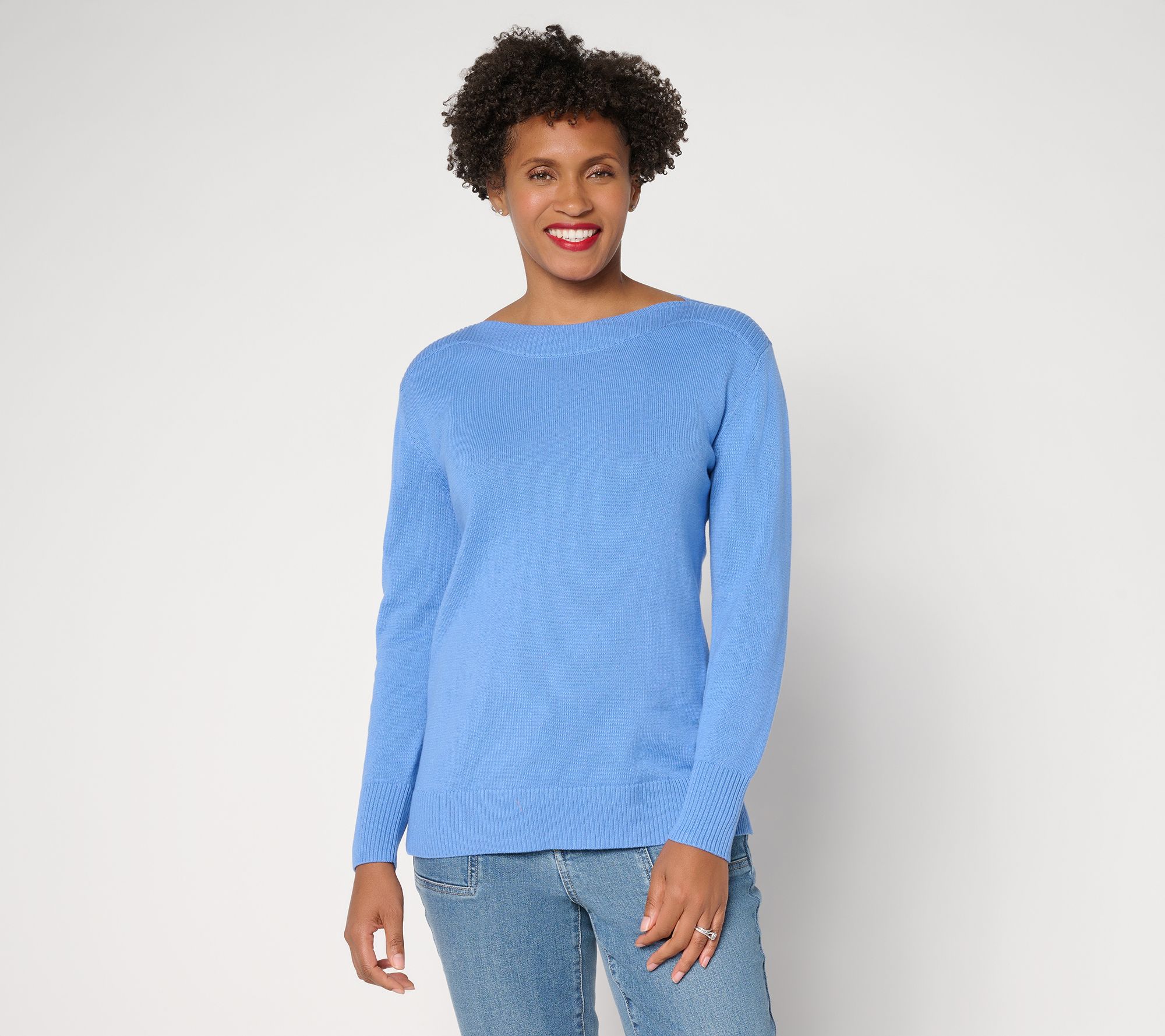 Belle by Kim Gravel Kim's Favorite Boat Neck Sweater