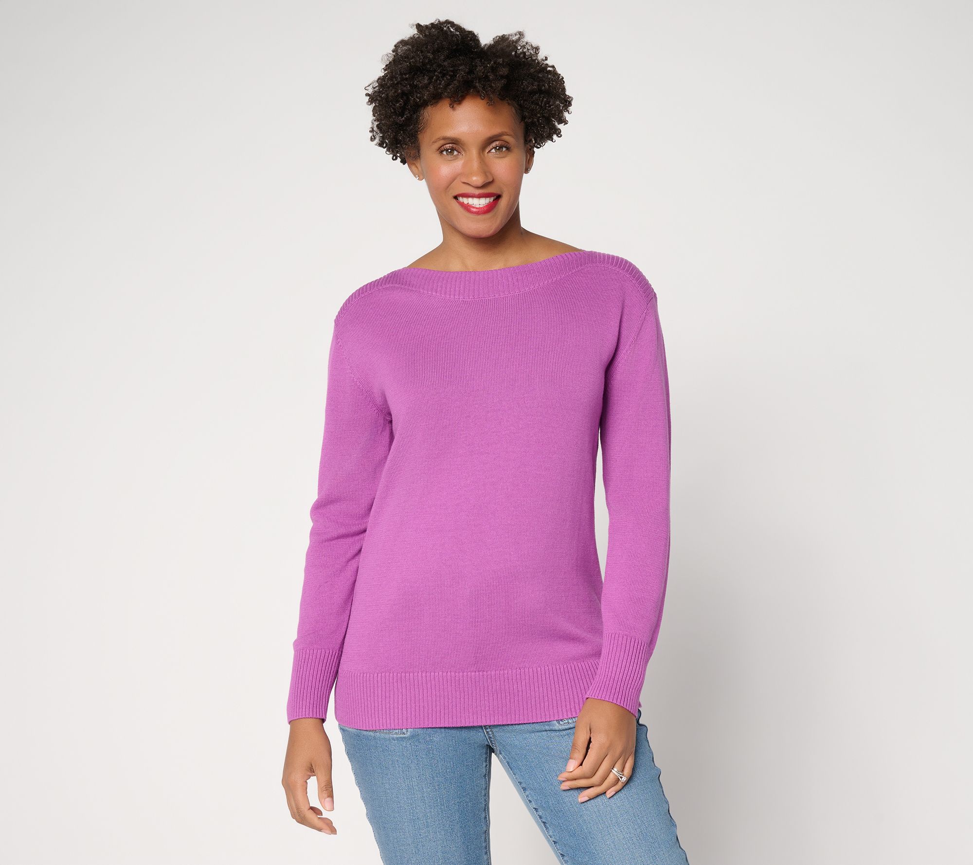 Belle by Kim Gravel Kim's Favorite Boat Neck Sweater