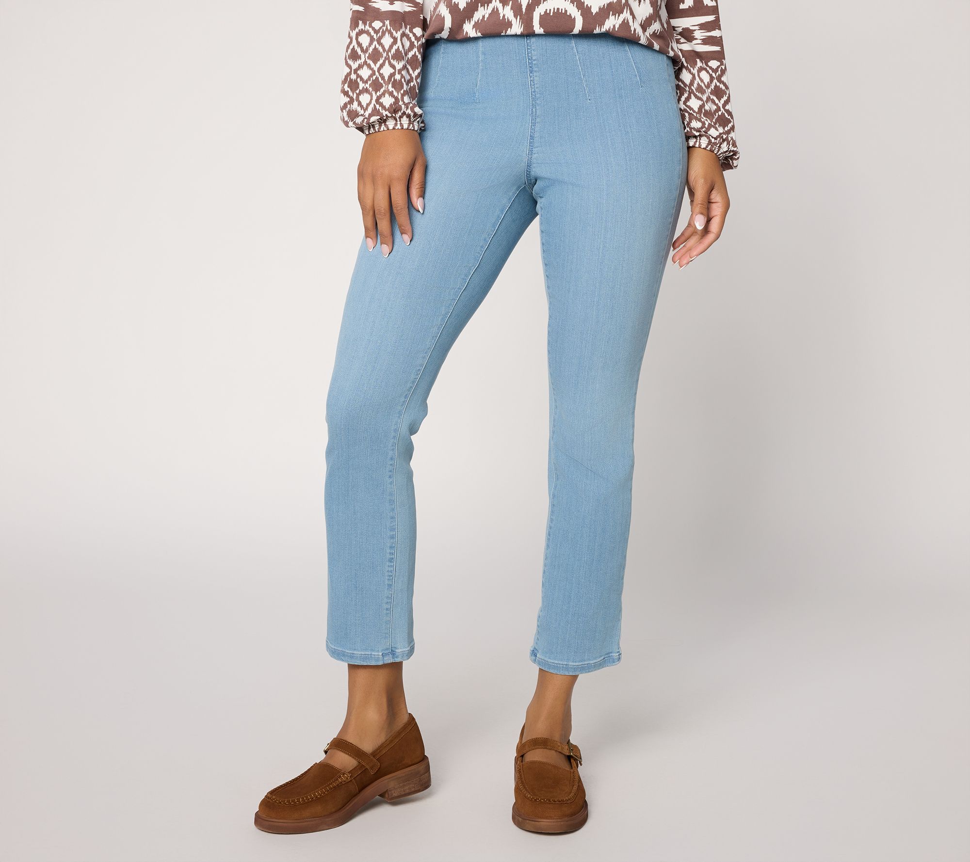 Belle by Kim Gravel Regular Primabelle Denim Ankle Straight Jean