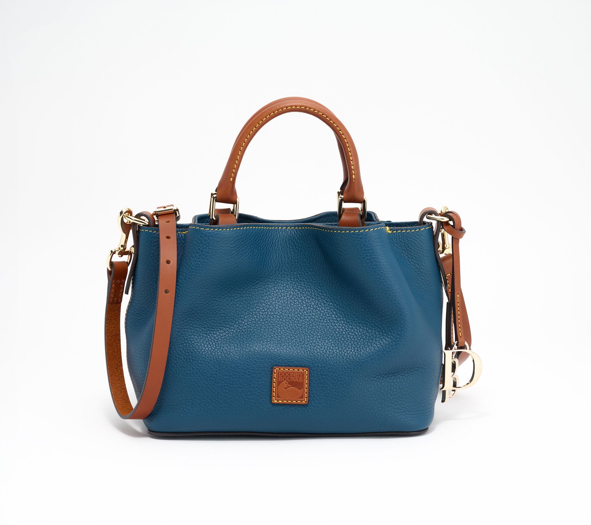 As Is Dooney & Bourke Pebble Leather Mini Barlow Satchel