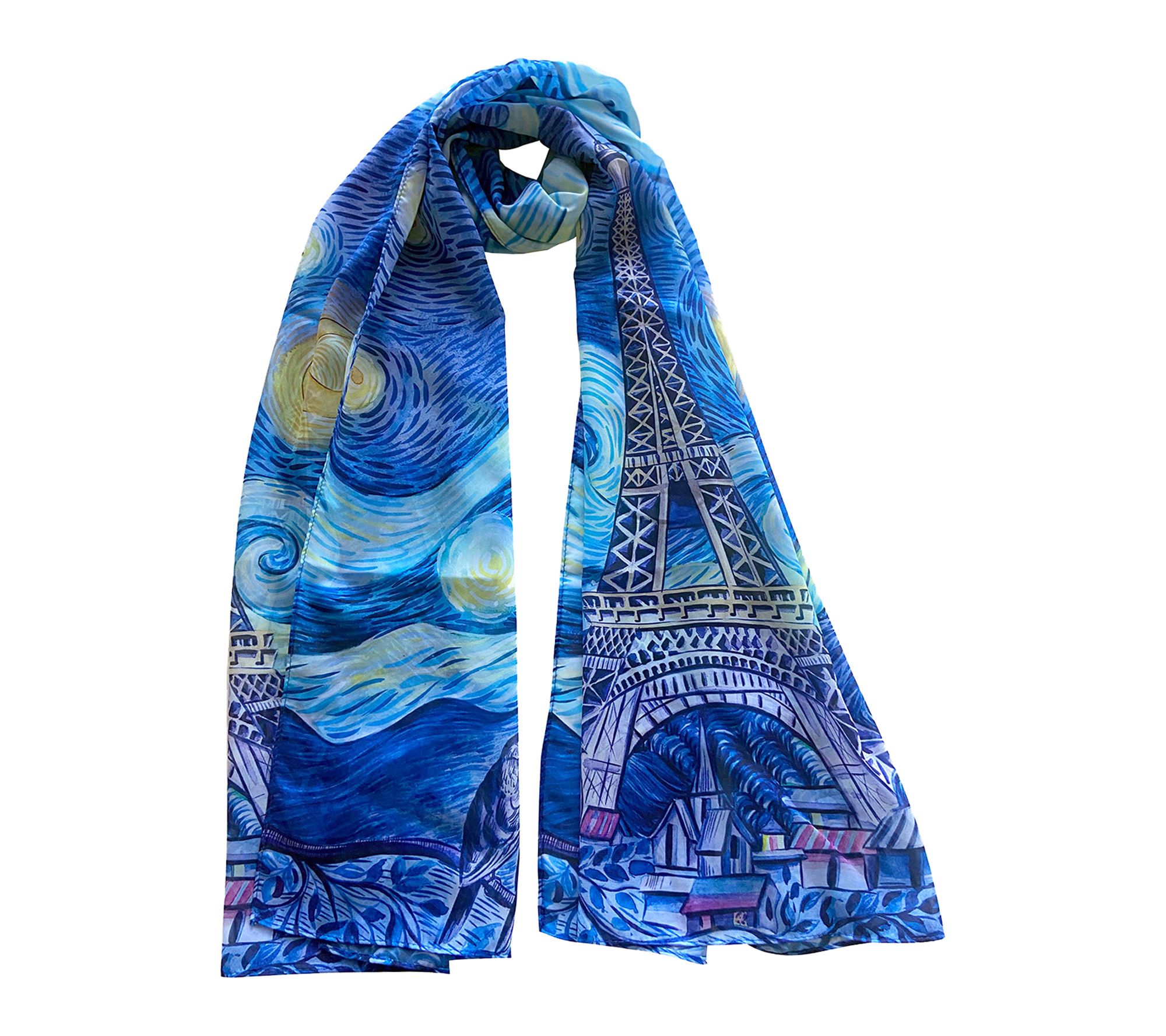Anuschka Printed 24" x 72" Chiffon Scarf