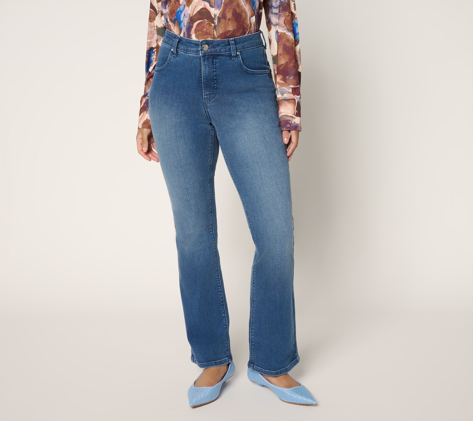 "As Is" Women with Control Contour Curves Regular Indigo Jeans