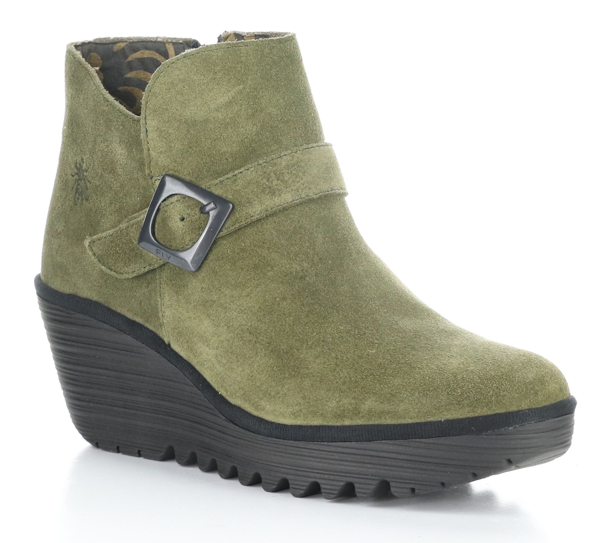 Fly London Oil Suede Side Zip Boot - Yort597Fly