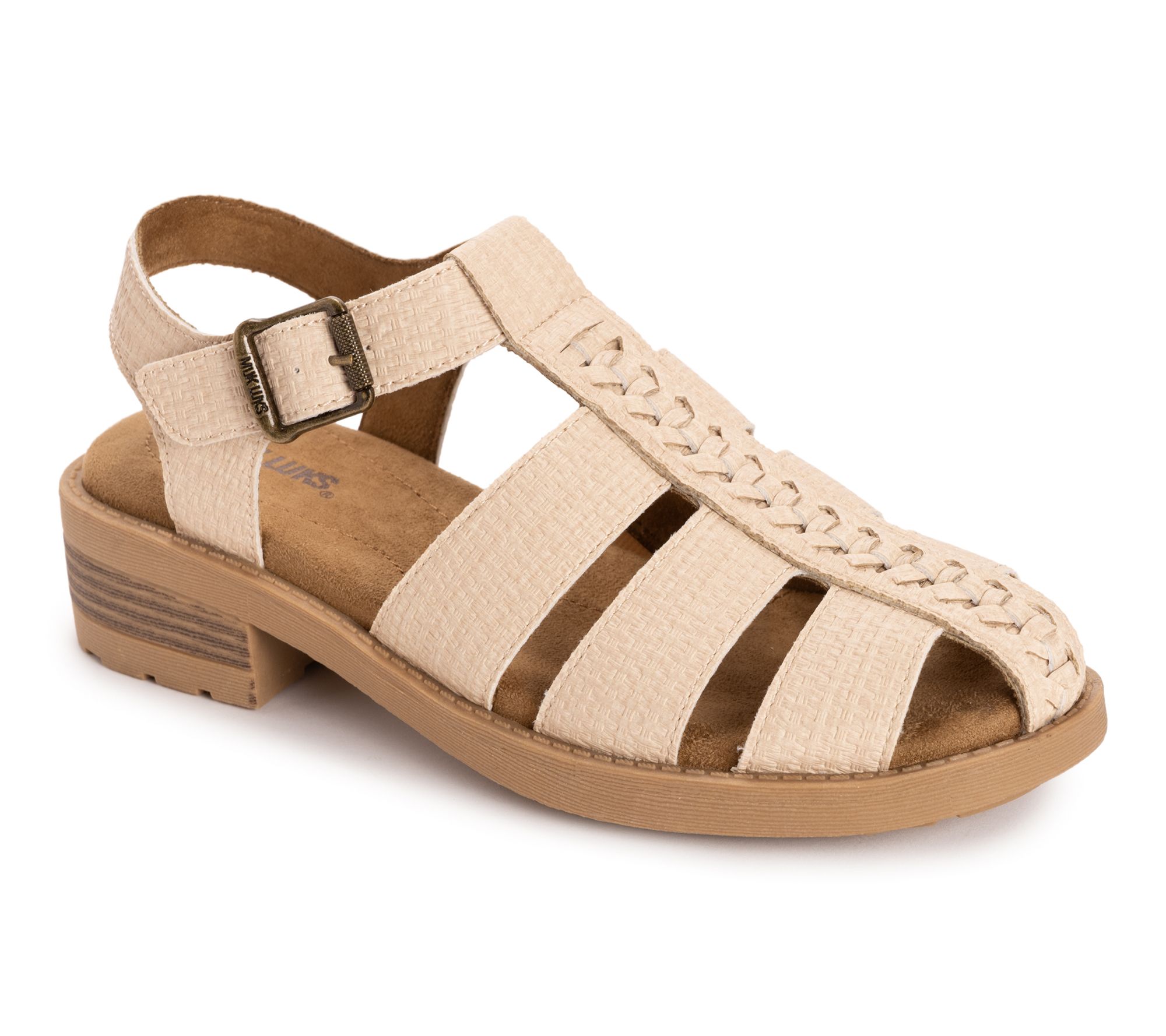 Muk Luks Fisherman Sandals -Vanilla