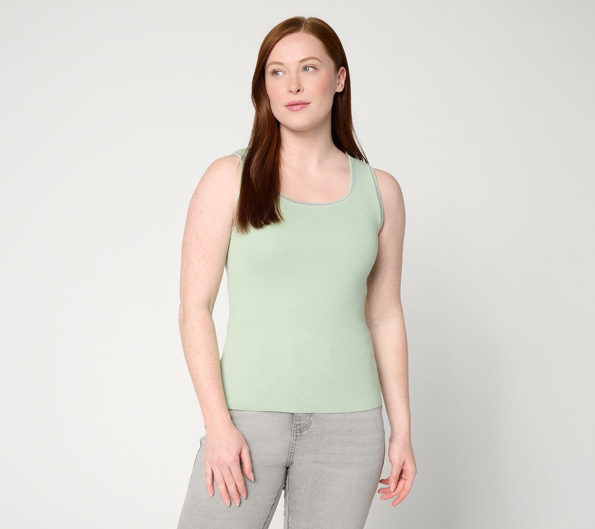 RM Studio x Rebecca Minkoff Compact Knit Luxe Tank with Trim