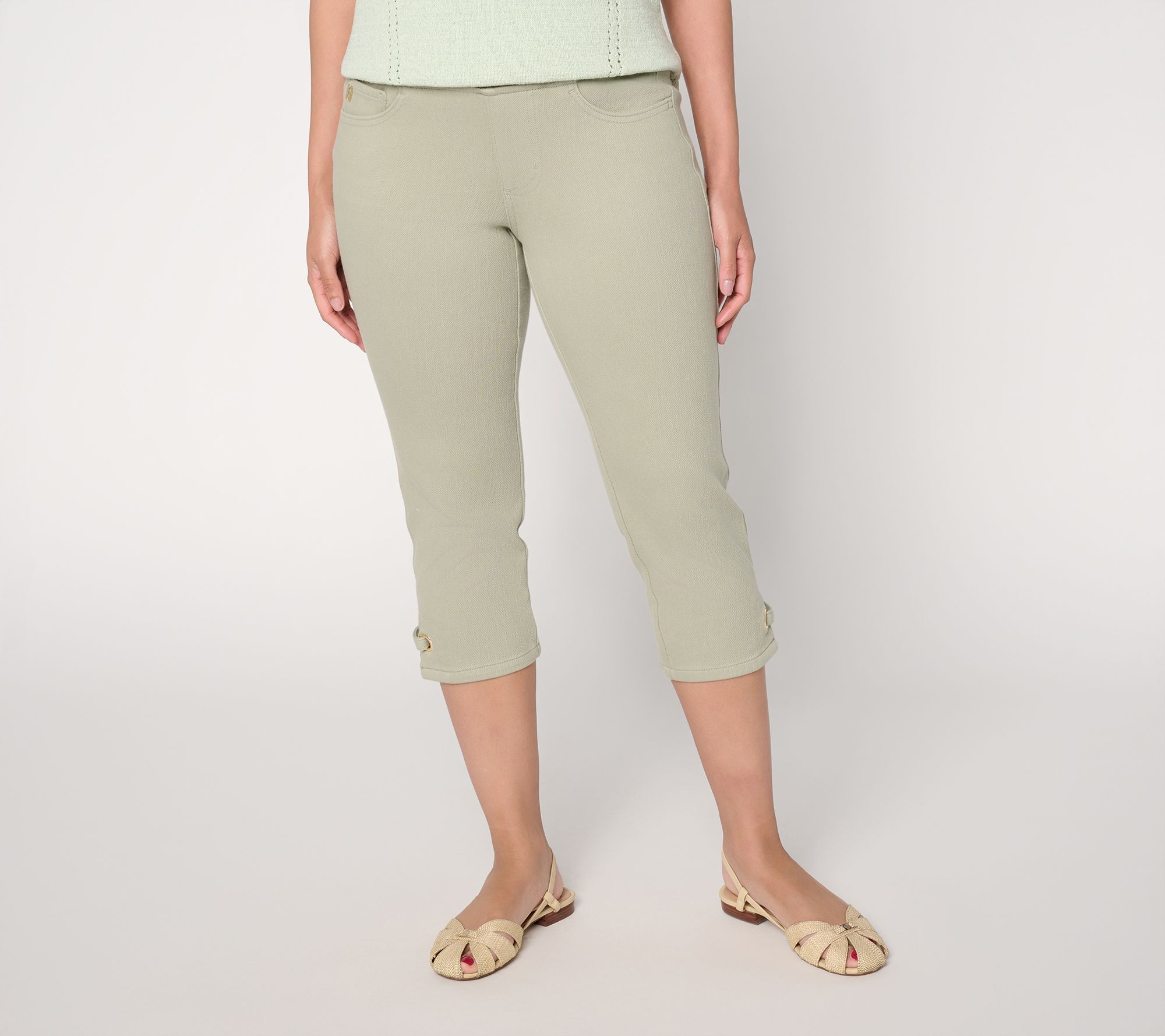 Belle by Kim Gravel Regular Flexibelle Gold Grommet Capri