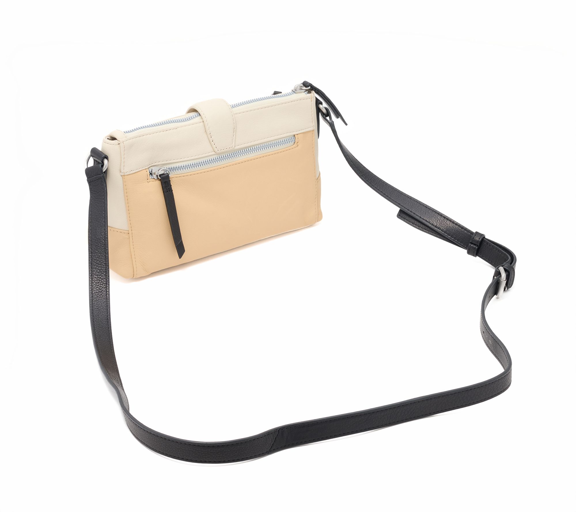 American Leather Co. Lexington Triple Entry Crossbody - QVC.com
