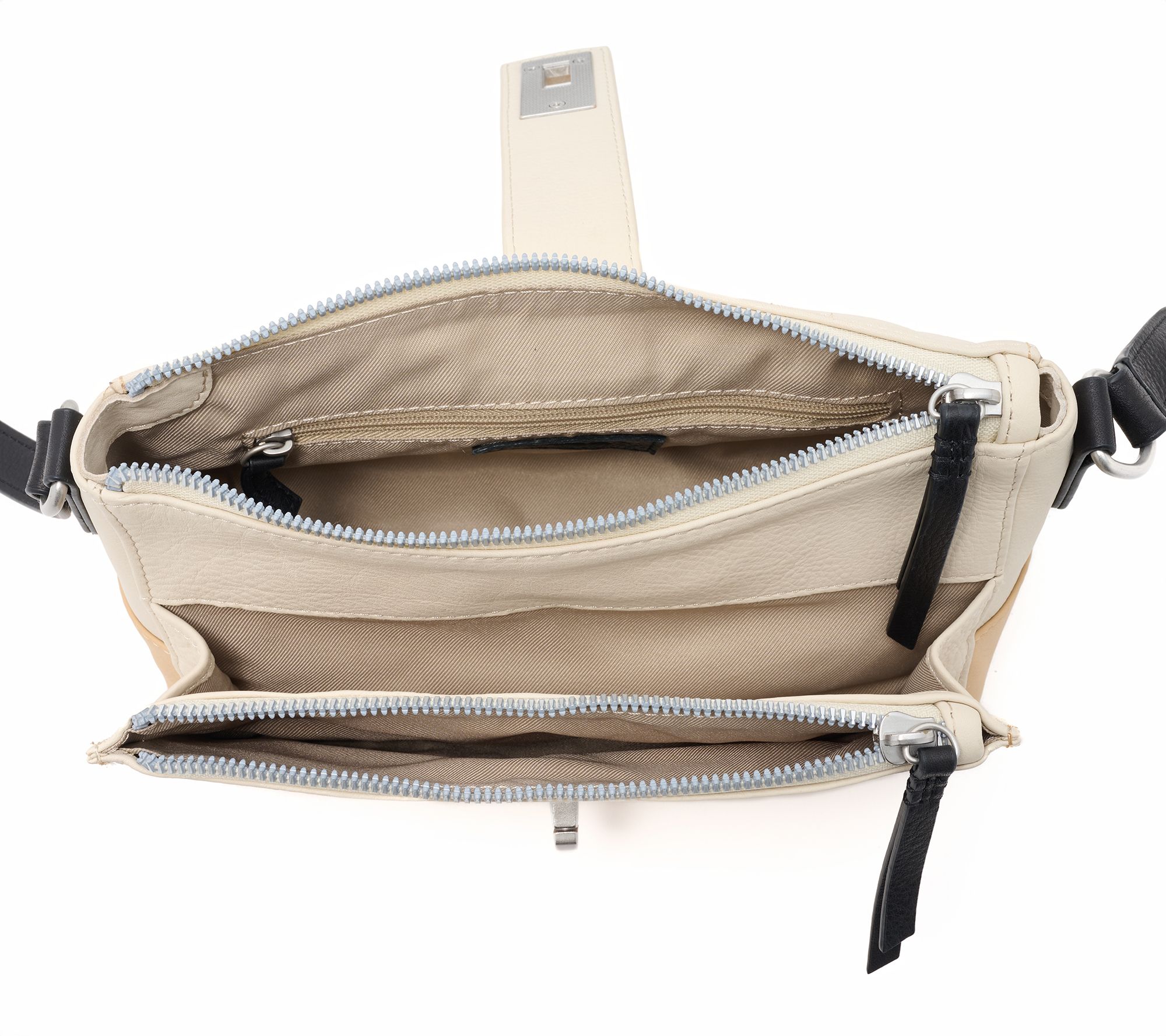 American Leather Co. Lexington Triple Entry Crossbody - QVC.com