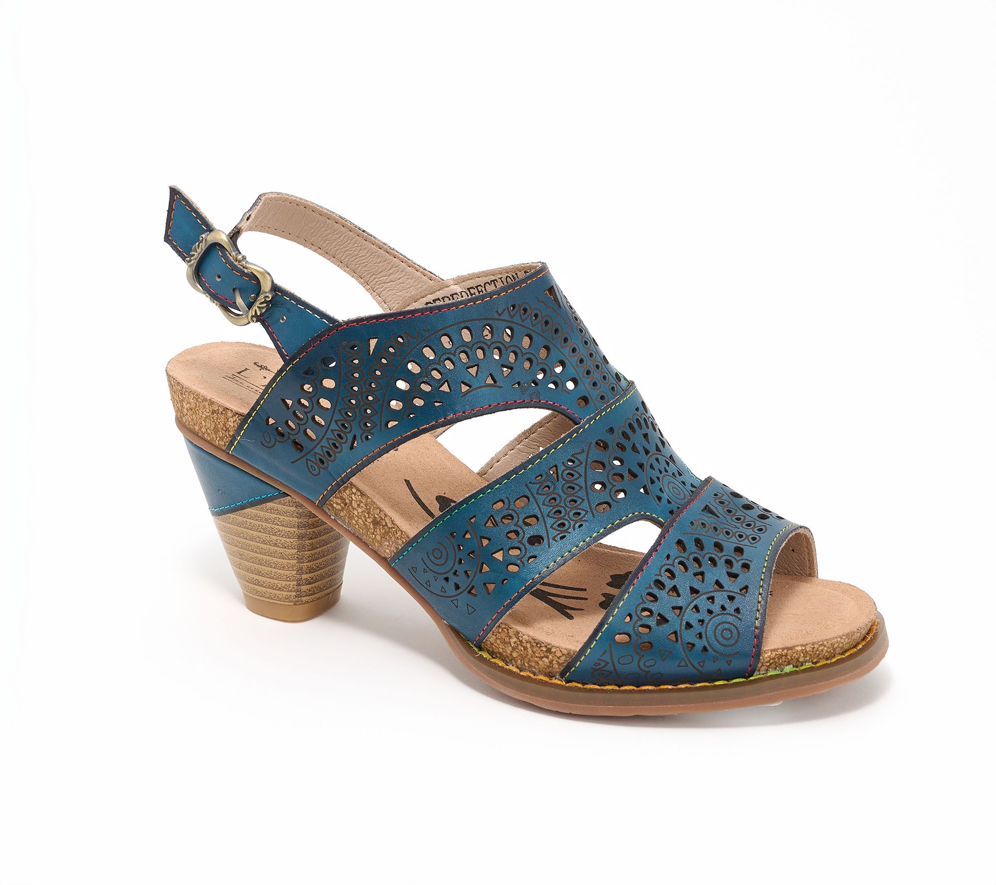 L'Artiste by Spring Step Leather Heeled Sandals - Perfdfection
