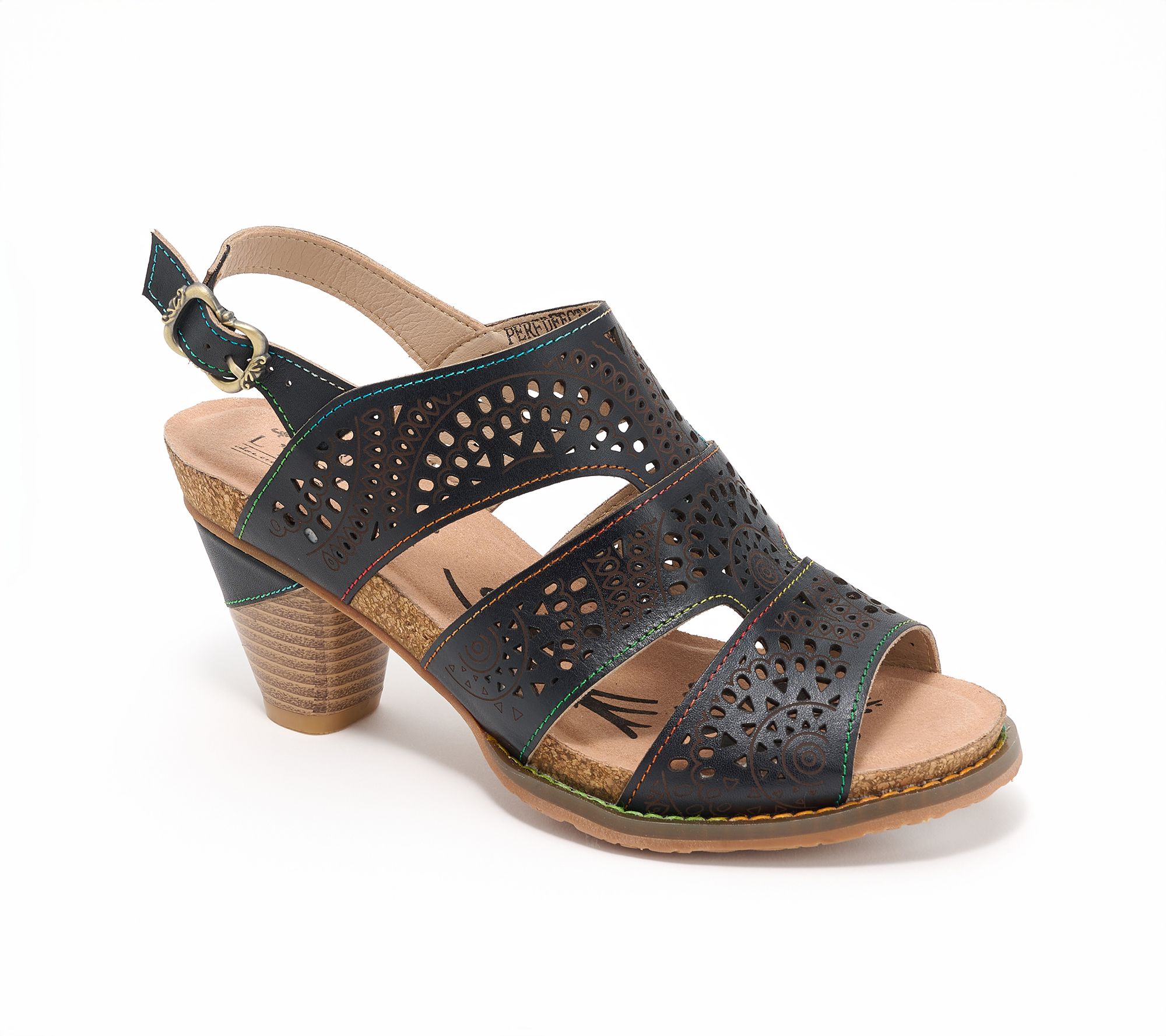 L'Artiste by Spring Step Leather Heeled Sandals - Perfdfection