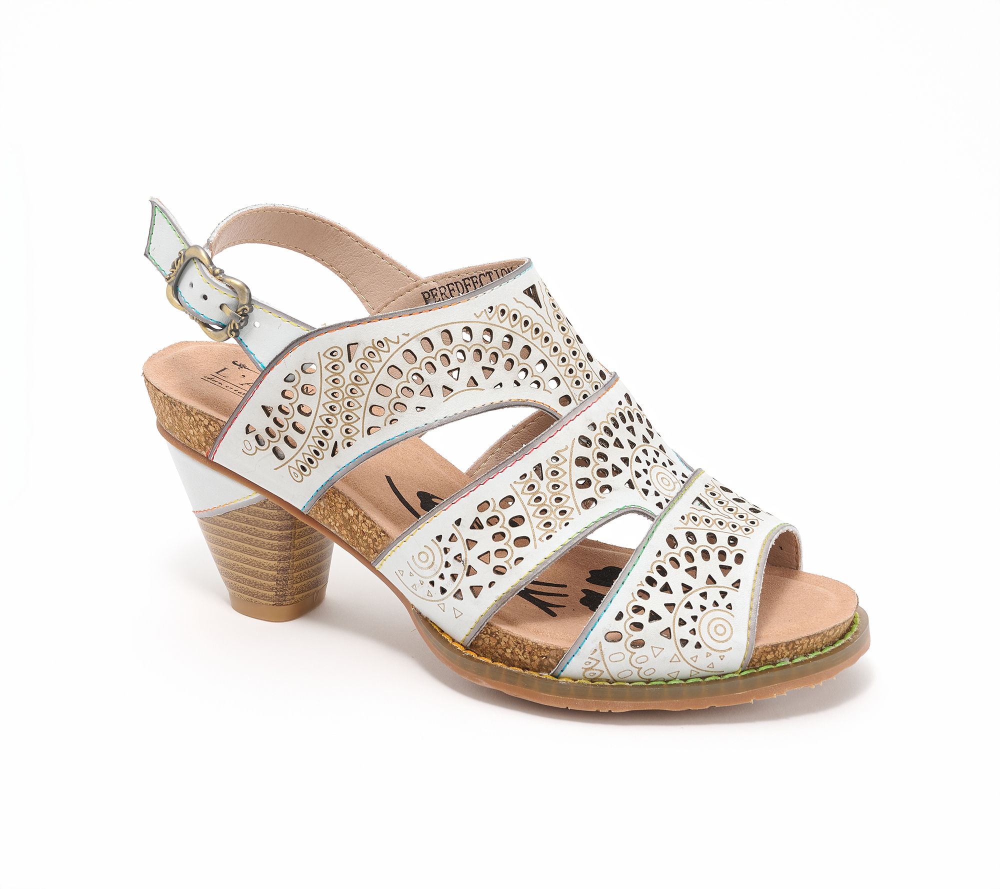 L'Artiste by Spring Step Leather Heeled Sandals - Perfdfection