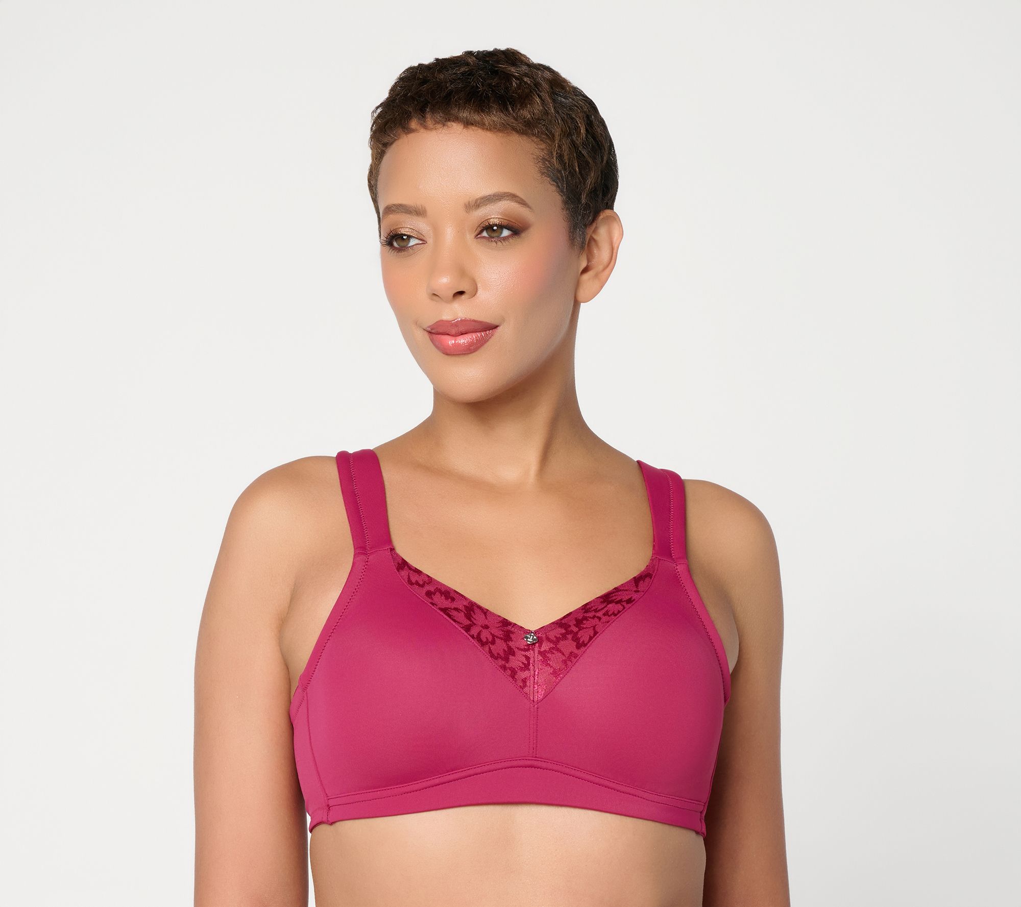 Breezies Radiant Lace Unlined Wirefree Support Bra