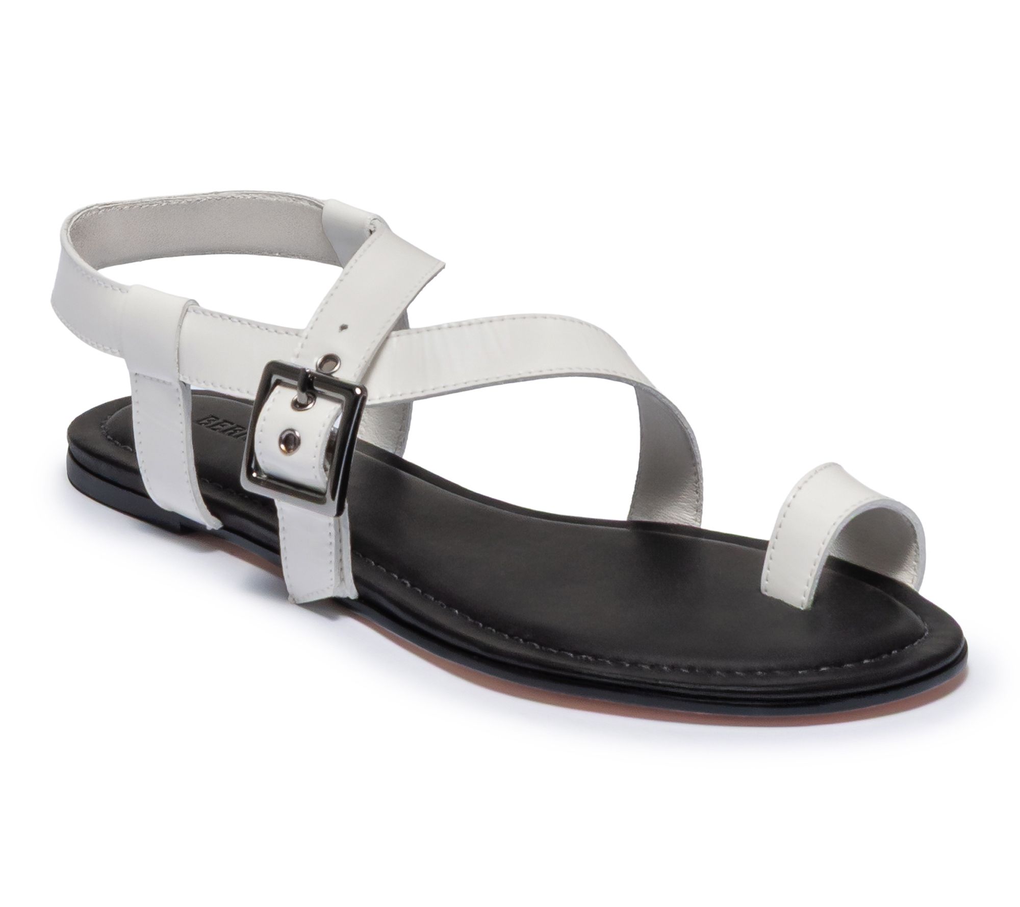 Bernardo Toe Ring Leather Sandal - Hartshorn