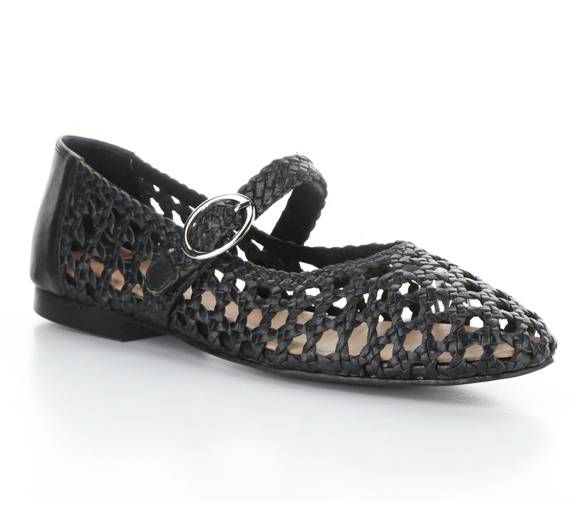 Bos. & Co. Woven Leather Mary Janes - Wilda