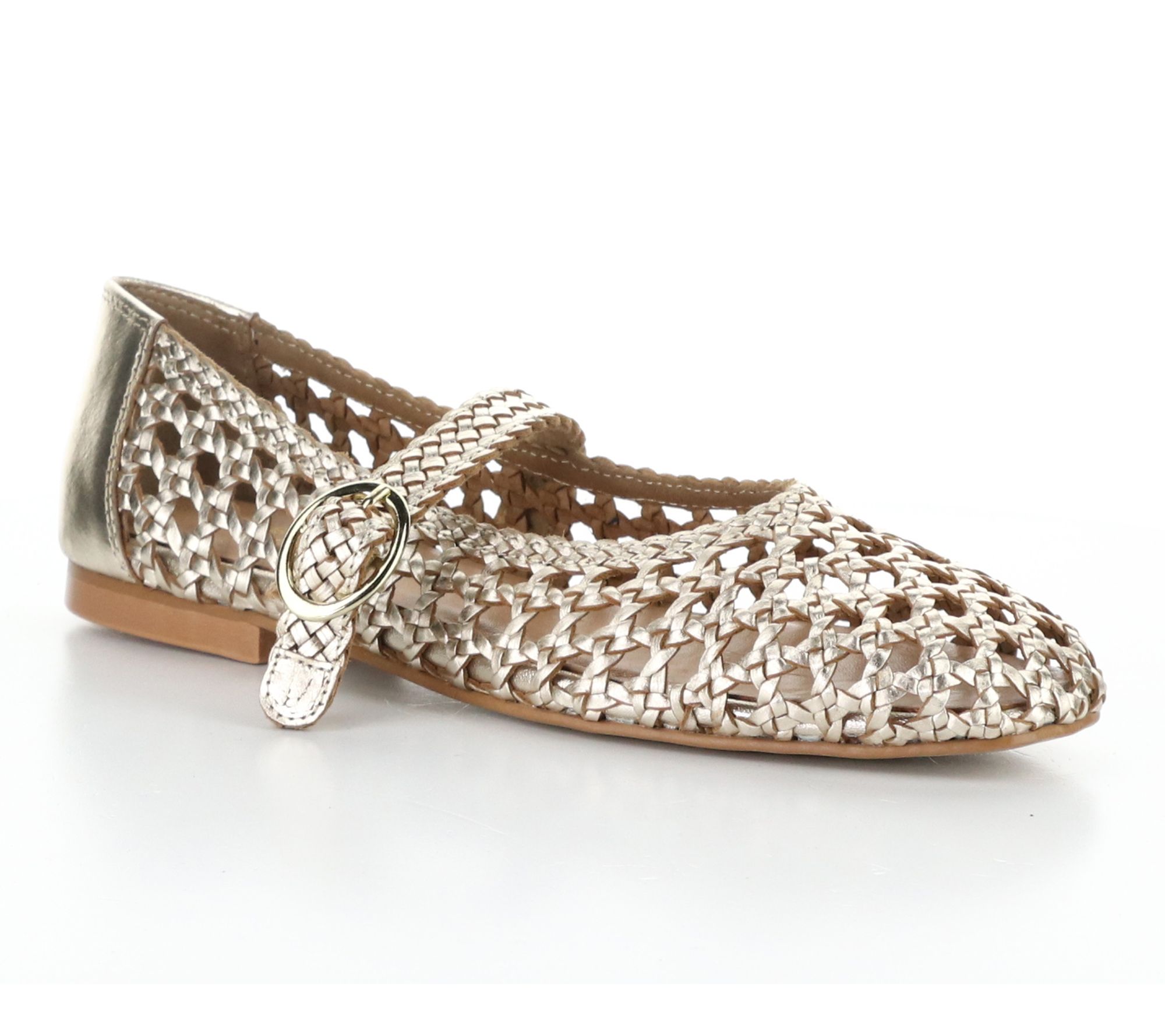 Bos. & Co. Woven Leather Mary Janes - Wilda