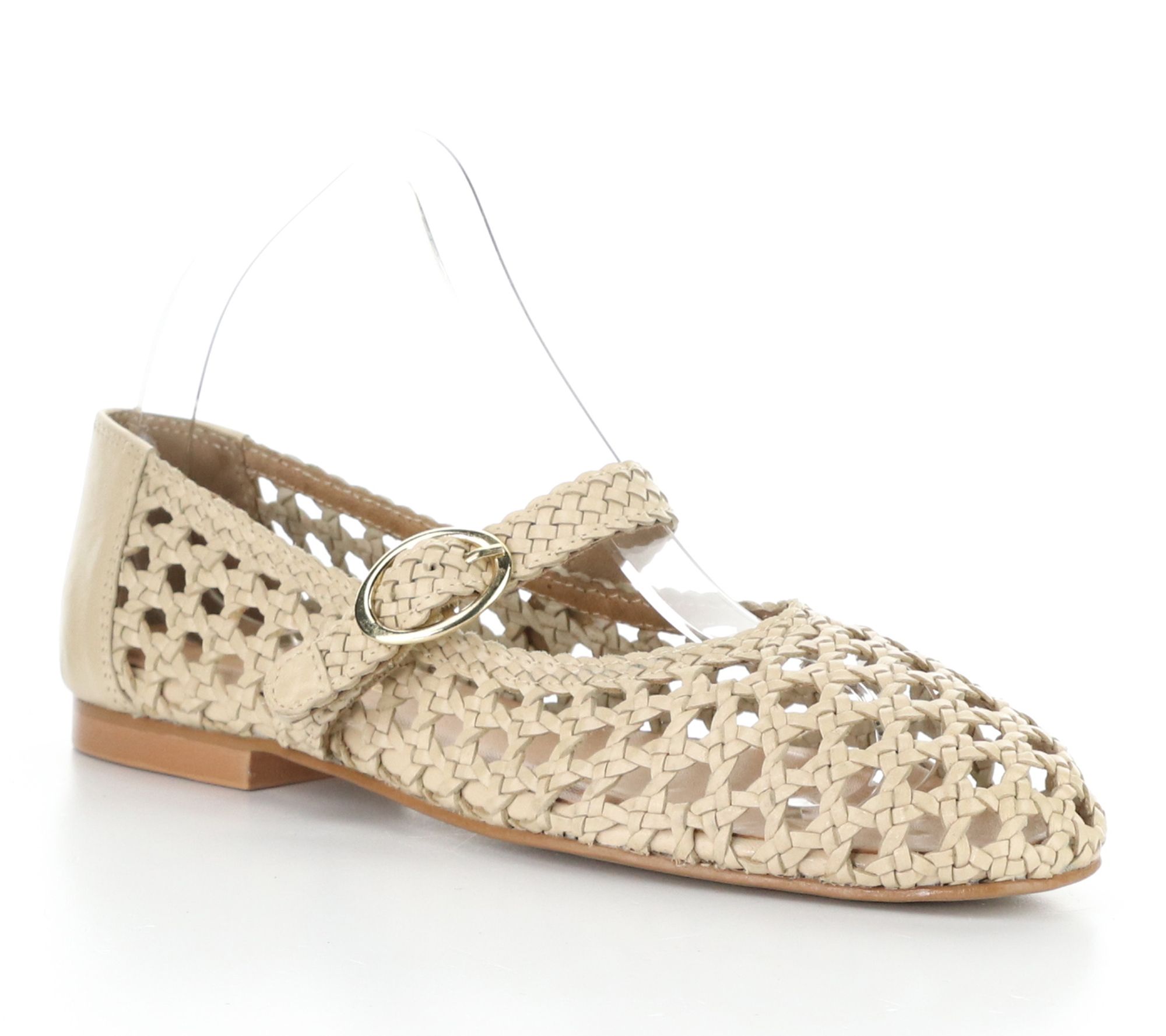 Bos. & Co. Woven Leather Mary Janes - Wilda
