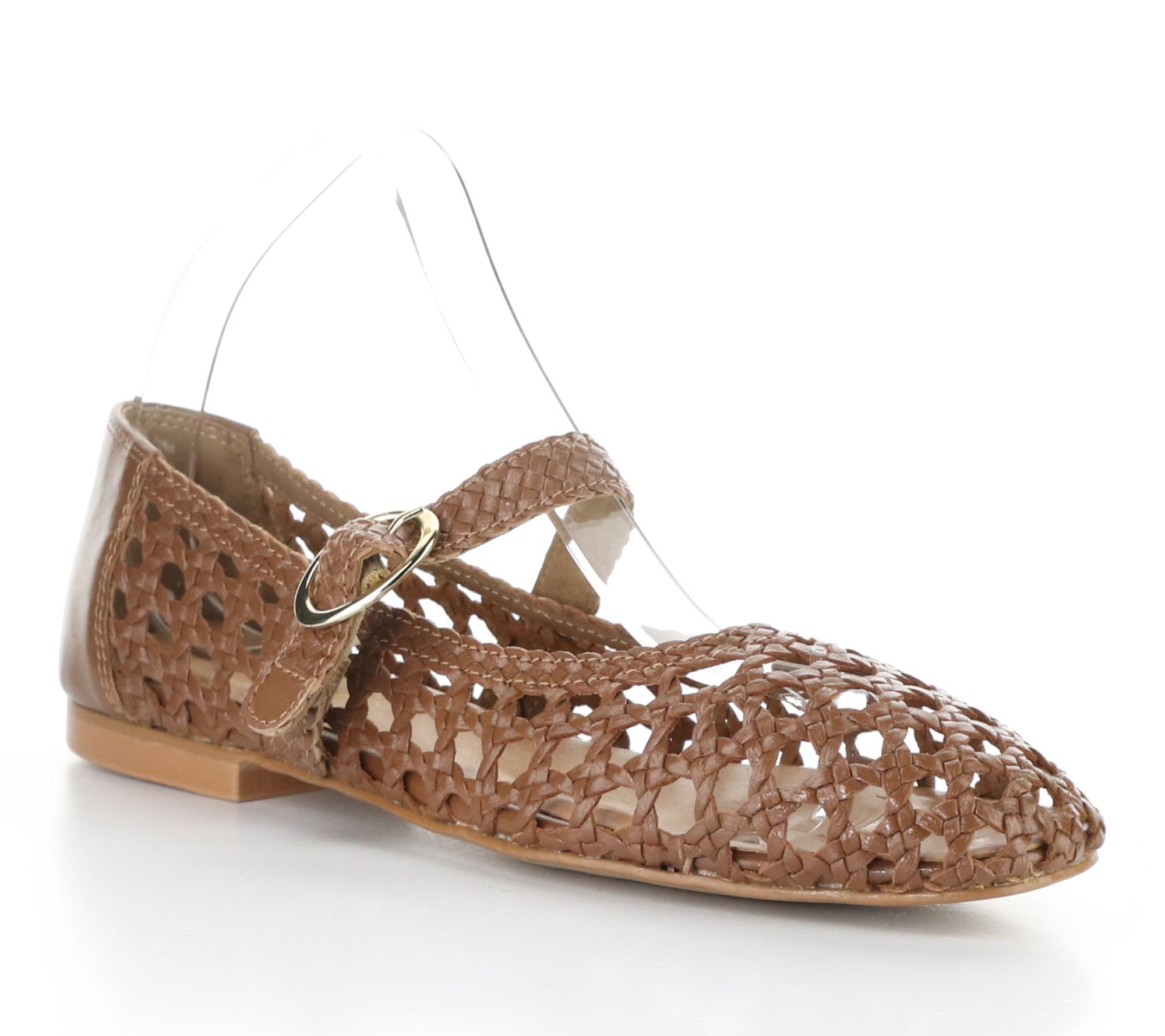 Bos. & Co. Woven Leather Mary Janes - Wilda