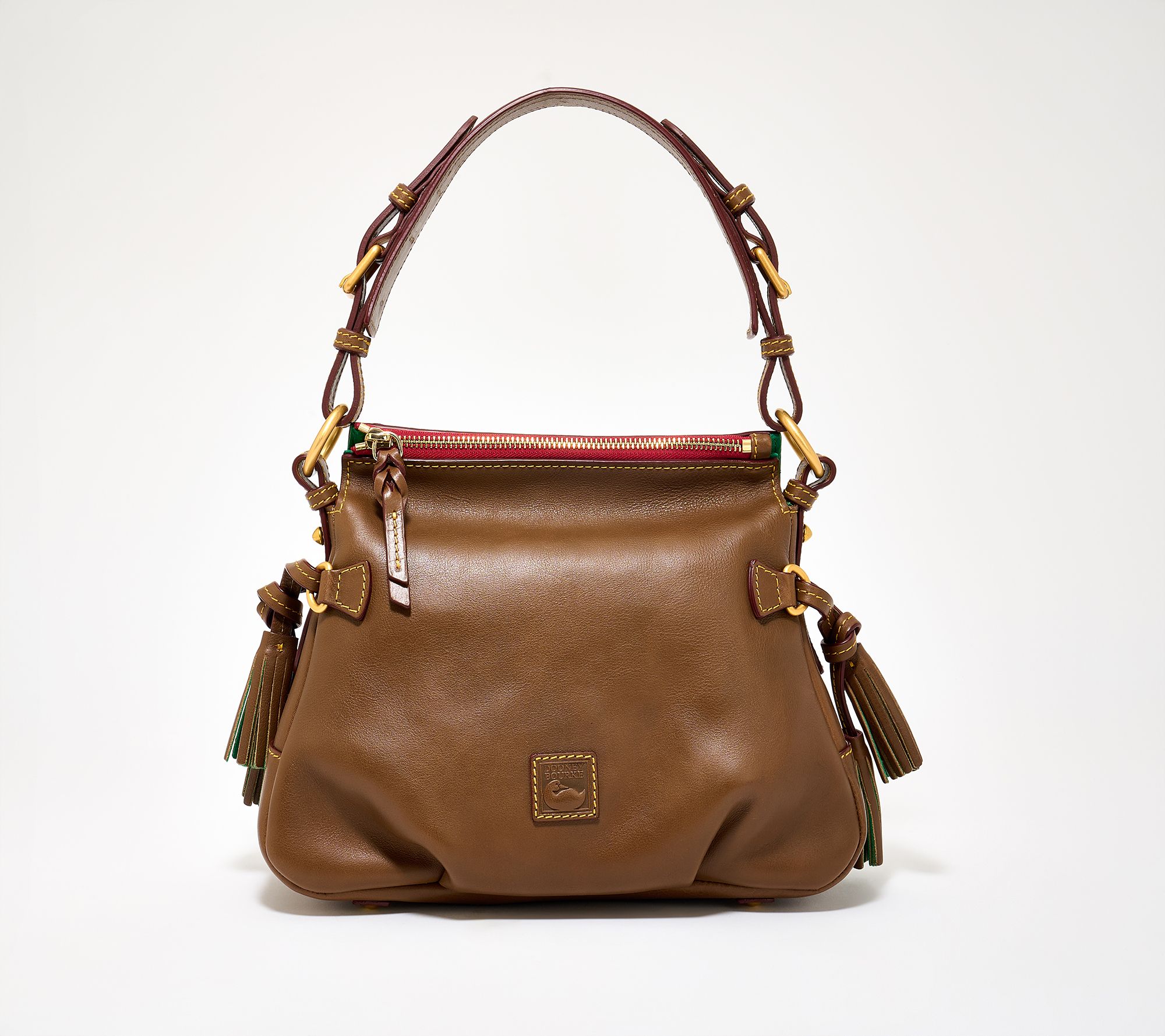 "As Is" Dooney & Bourke Florentine Leather Teagan 30 Shoulder Bag