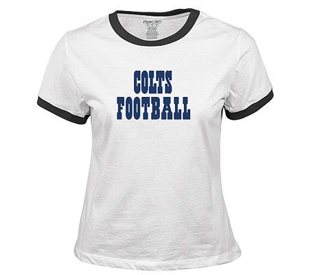 NFL Indianapolis Colts Women's Wordplay Too Ringer T-Shirt 