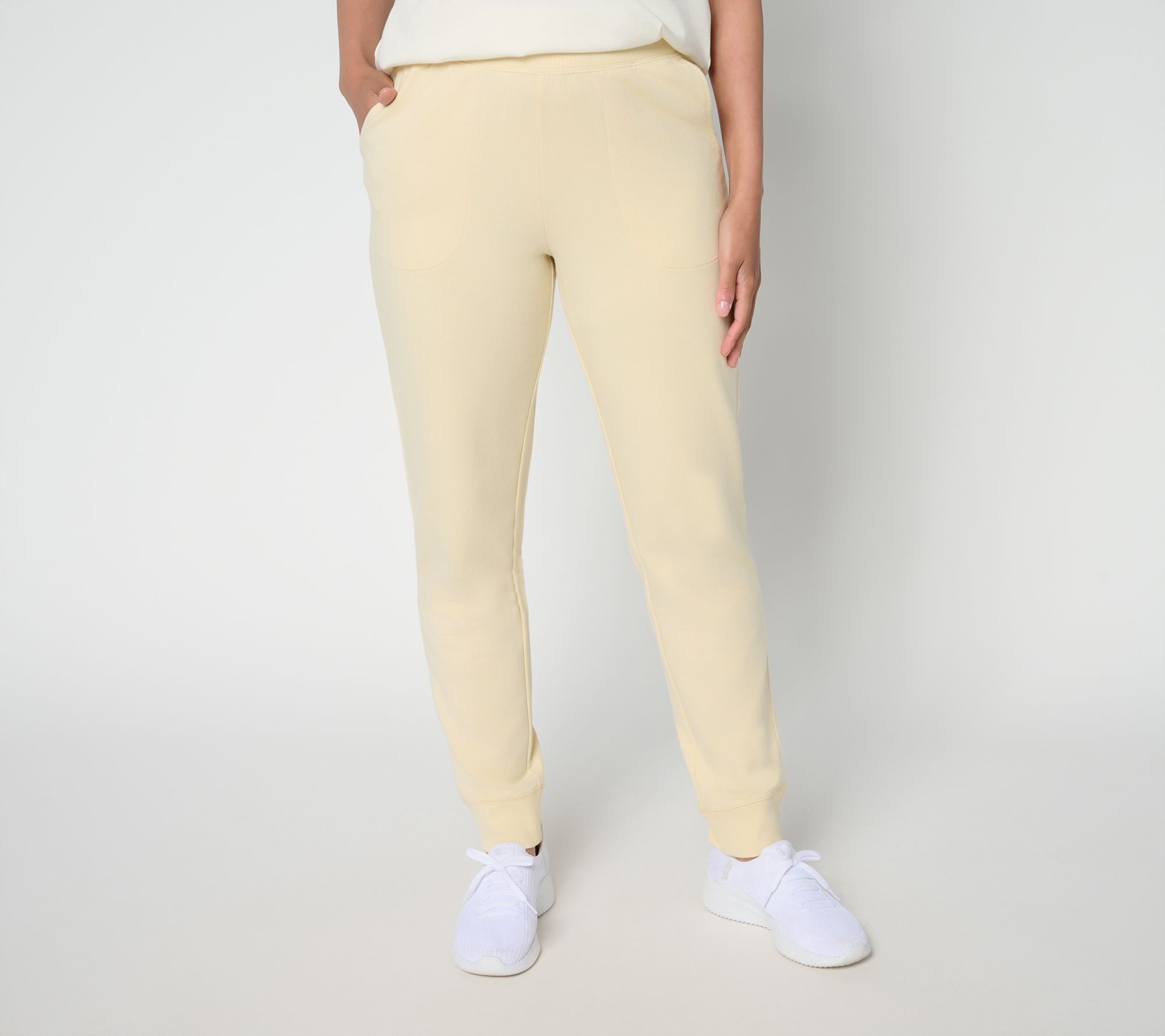 Denim & Co. Active Regular Pull-On French Terry Jogger Pants