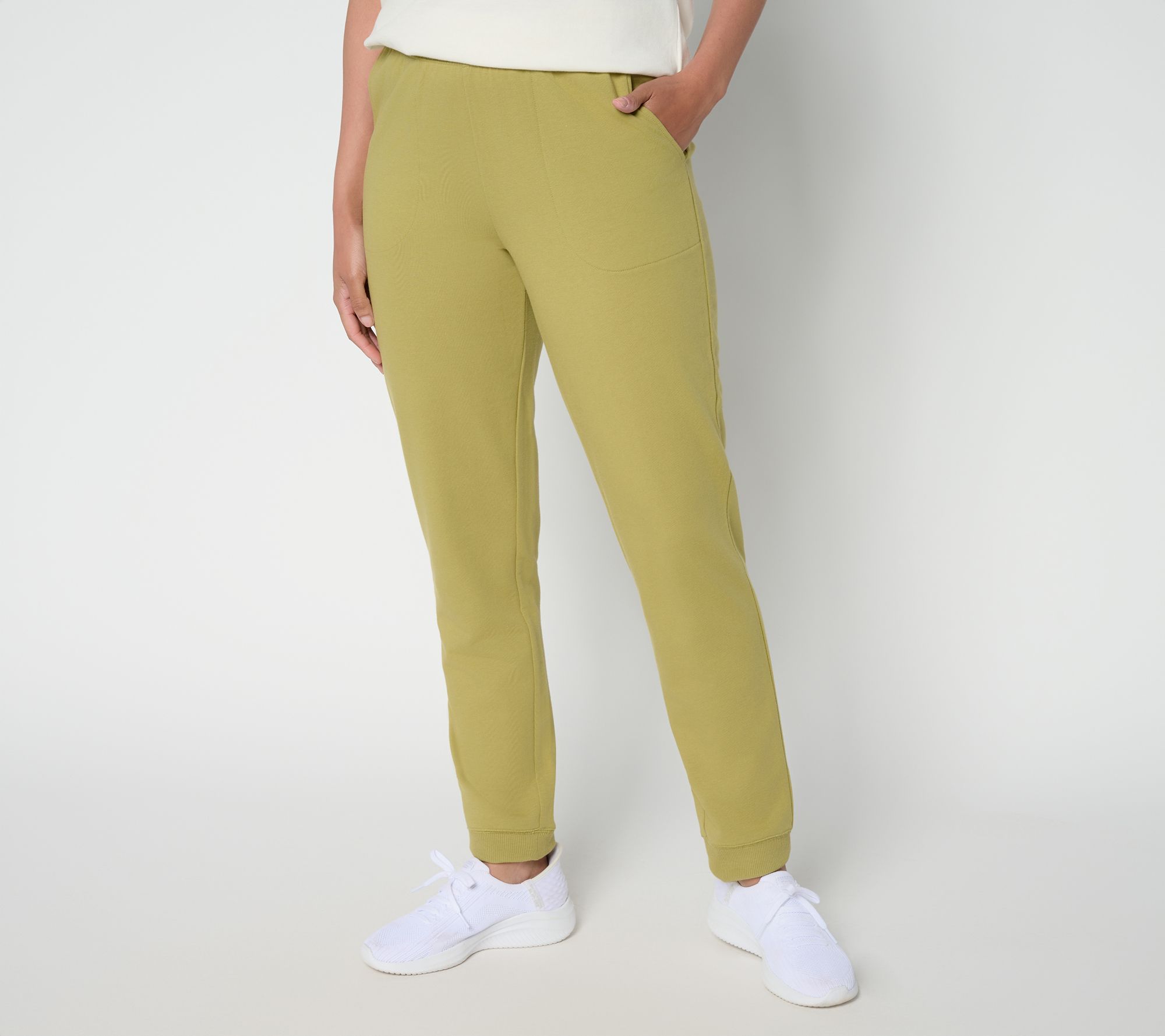 Denim & Co. Active Regular Pull-On French Terry Jogger Pants