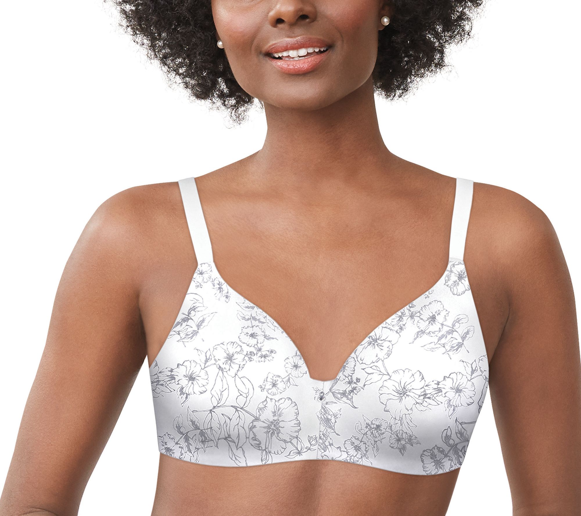 Bali Women's Side & Back Smoothing Underwire Bra White 44c Us100e S for sale  online