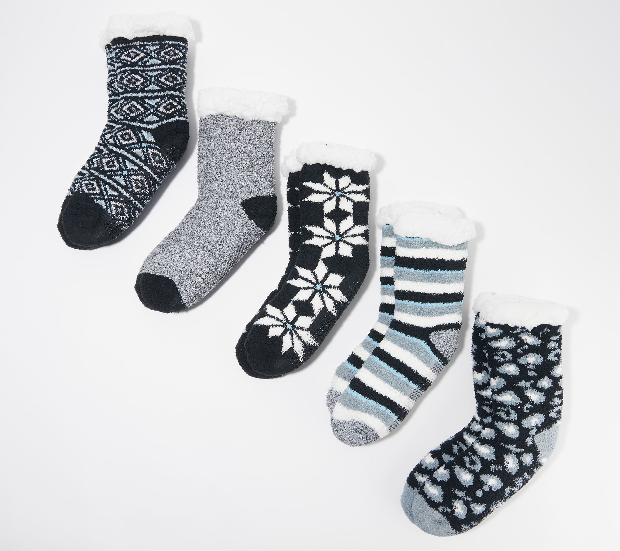qvc cuddl duds slipper socks