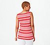Truth + Style Printed Matte Jersey Side Twist Sleeveless Top, 1 of 3