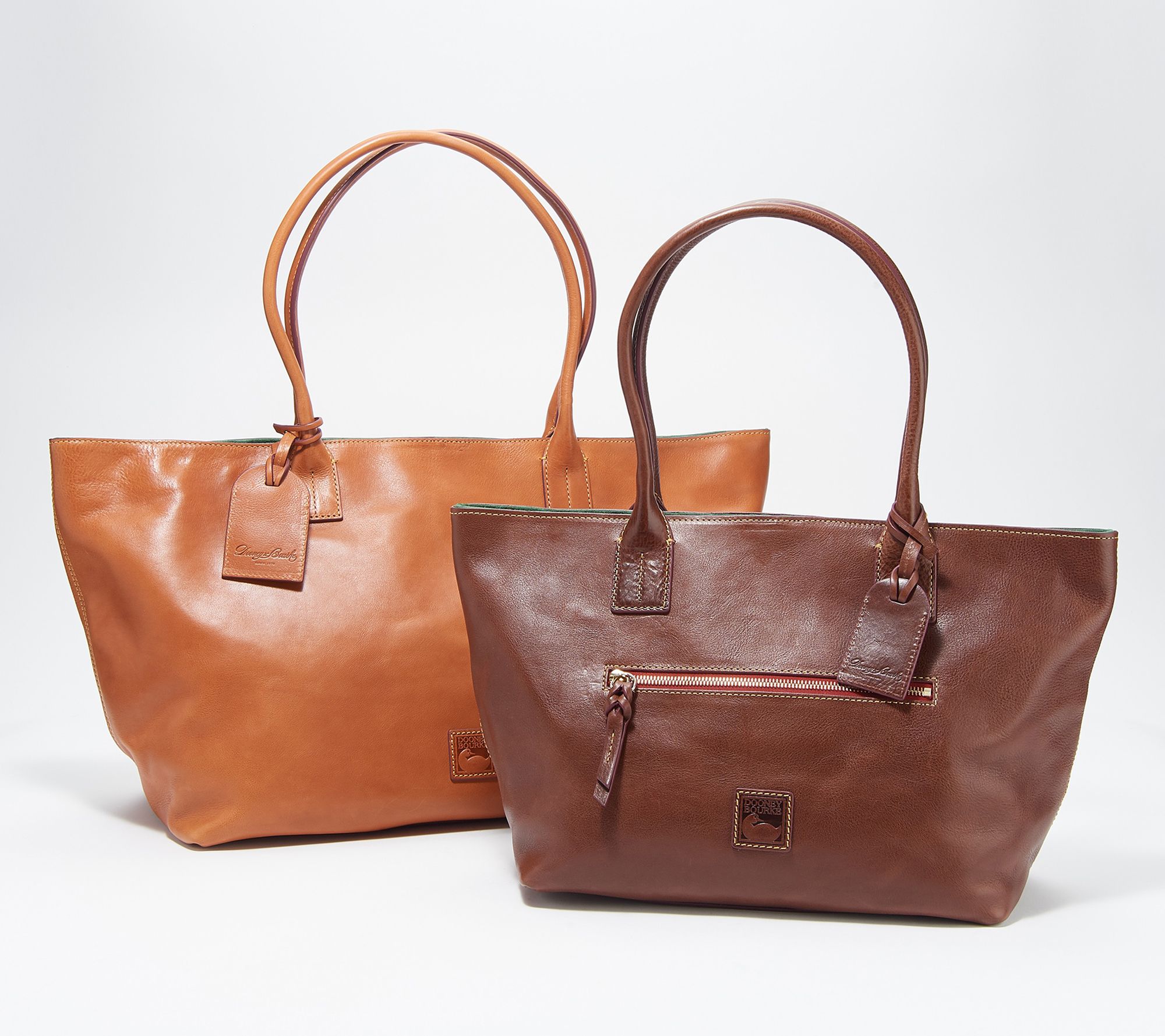 Dooney & Bourke Florentine Leather Russell Tote - QVC.com