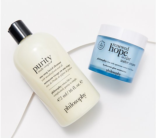 philosophy cleanser and glow skin-care set
