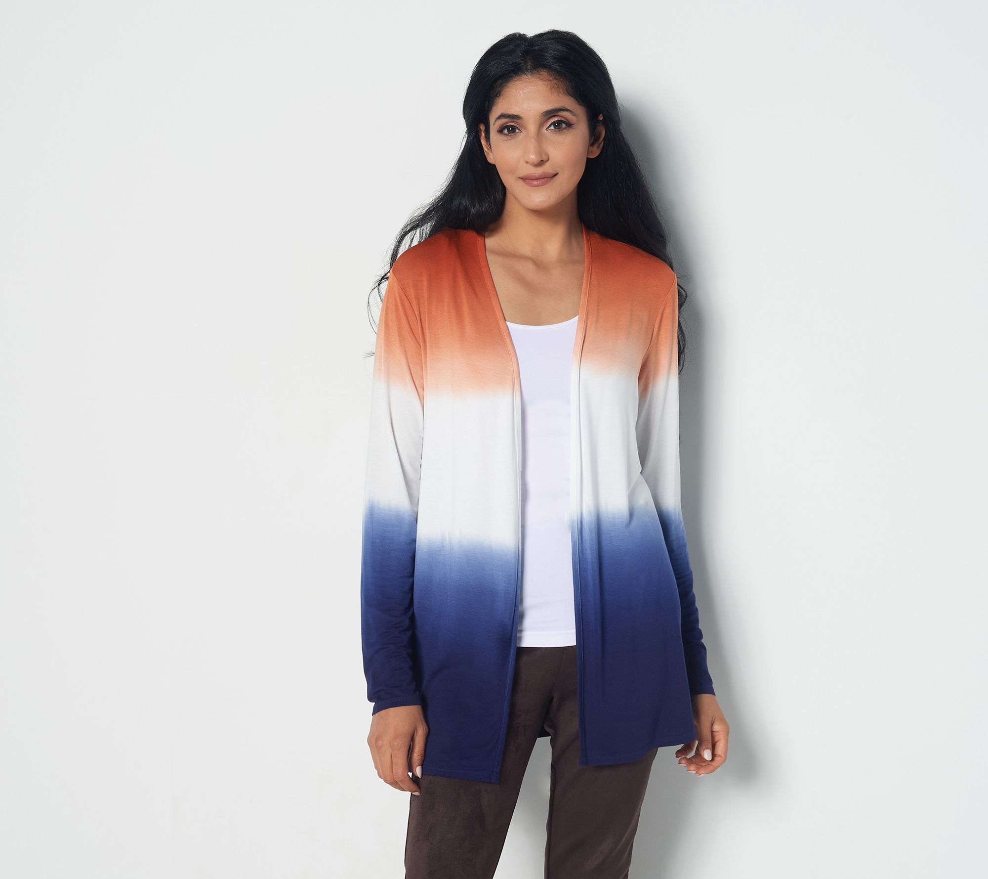 Attitudes by Renee Dip Dye Knit Cardigan QVC