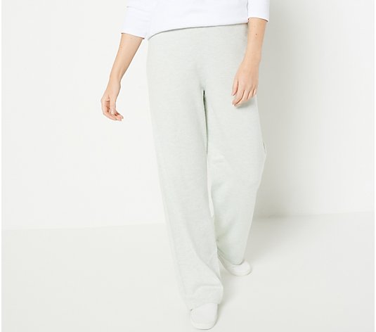 Denim & Co. Comfort Zone Petite Honey Knit Wide Leg Sweater Pant