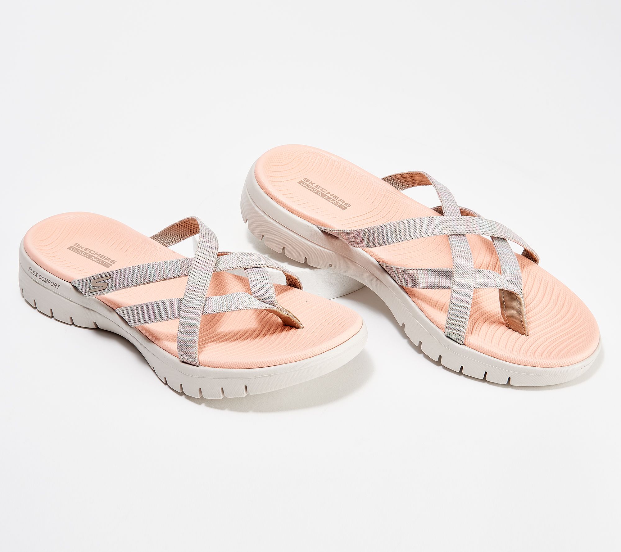 On-the-GO Flex Washable Strappy Sandals - QVC.com