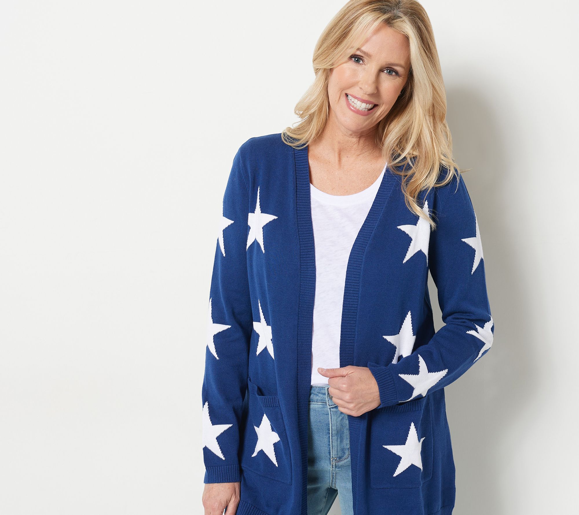 Belle by Kim Gravel Open Front Cardigan Sweater