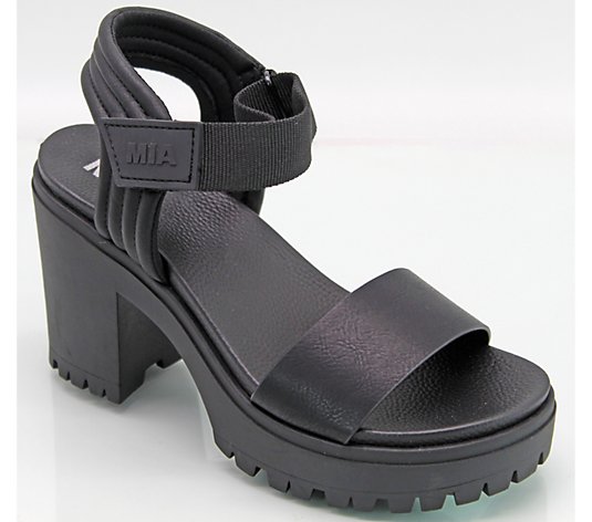 Forkæl dig Print Drastisk MIA Shoes Platform Sandal - Ivelisse - QVC.com