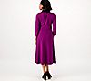 Girl With Curves Contrast Collar Ponte Petite Midi Dress, 1 of 2