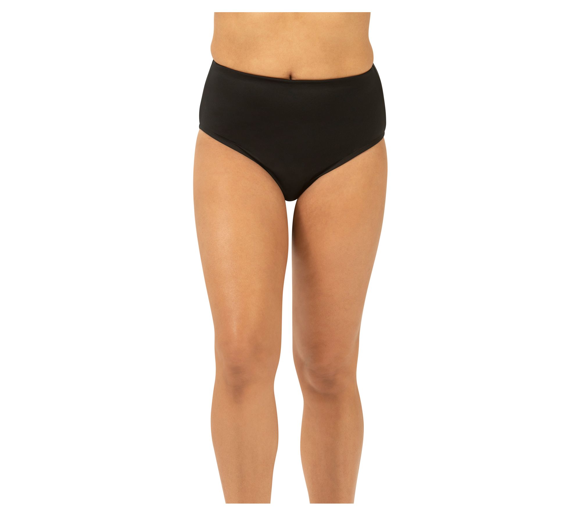 Dolfin Aquashape Womens Solid Contemporary High-Waisted Brief