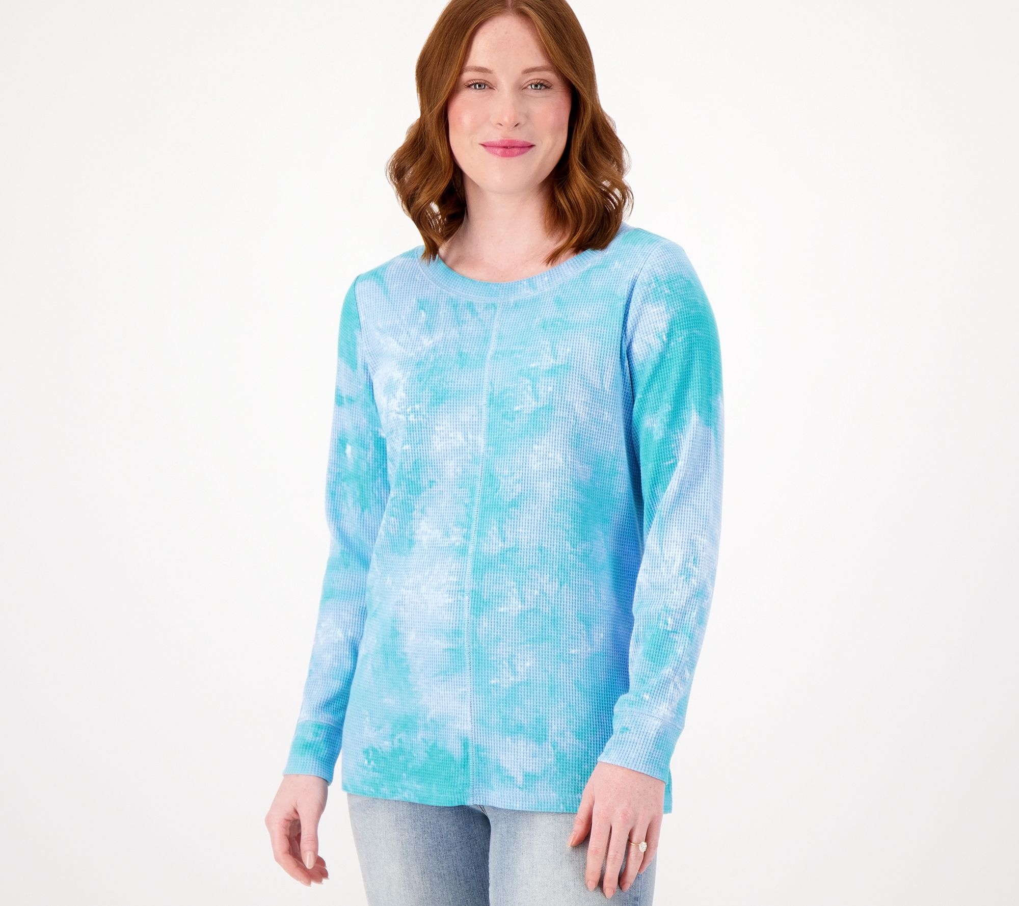 Belle by Kim Gravel Baby Waffle Printed Tie-Dye Top