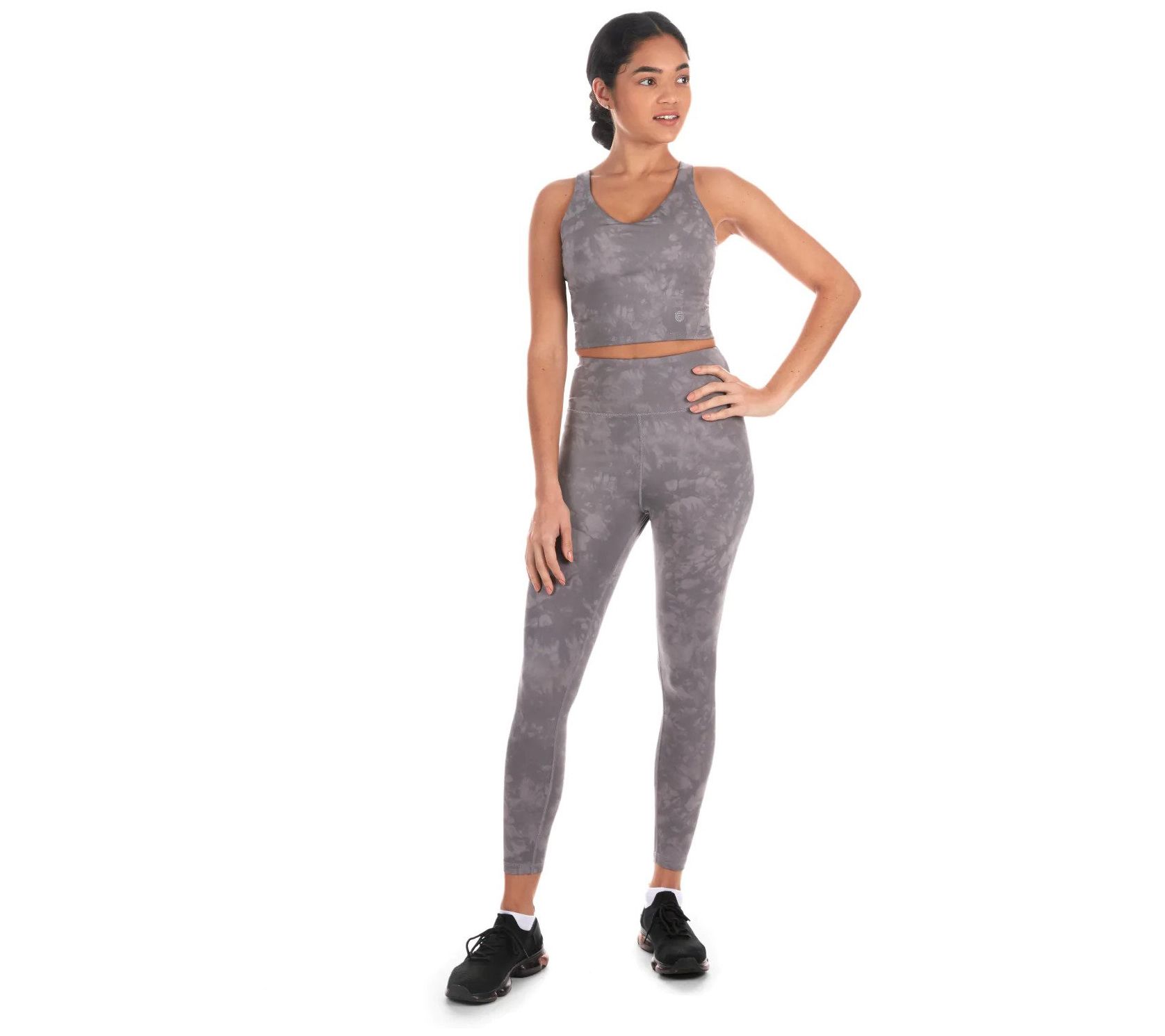 Memoi Tie Dye Print Sports Bra