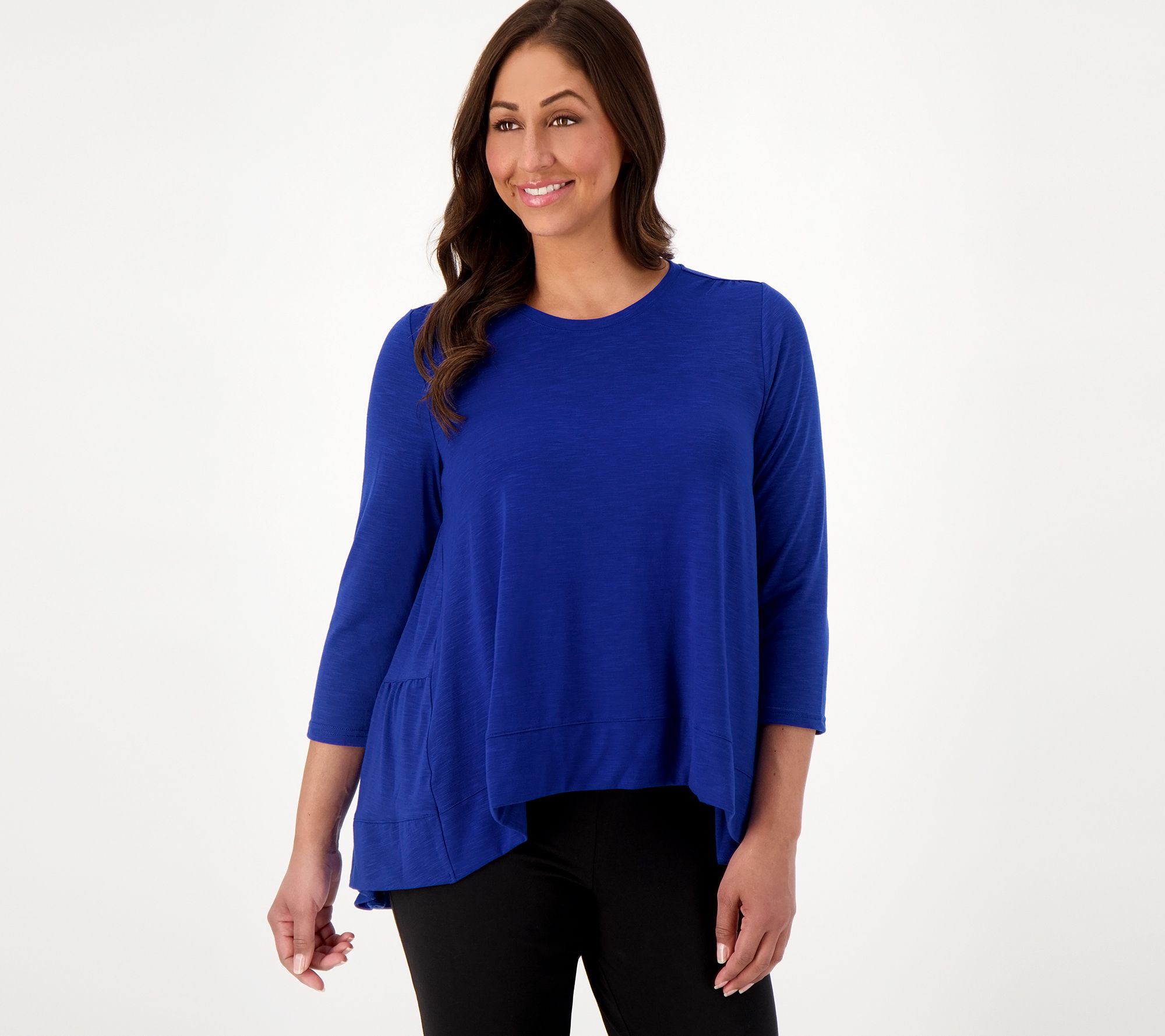 Attitudes by Renee Knit Tiered Top - QVC.com