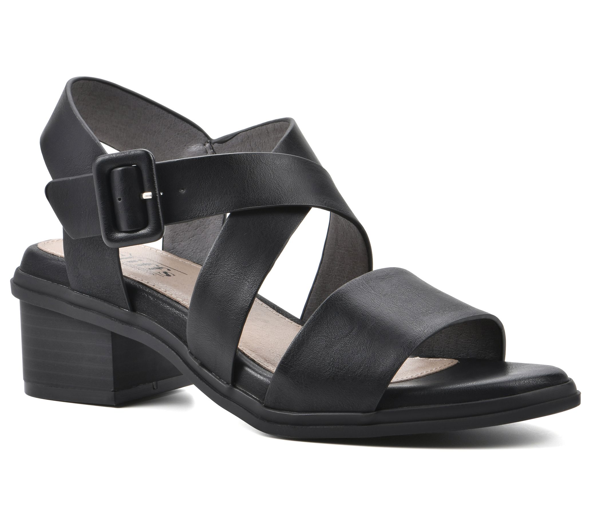 Cliffs by White Mountain Block Heel Sandals - Cordovan