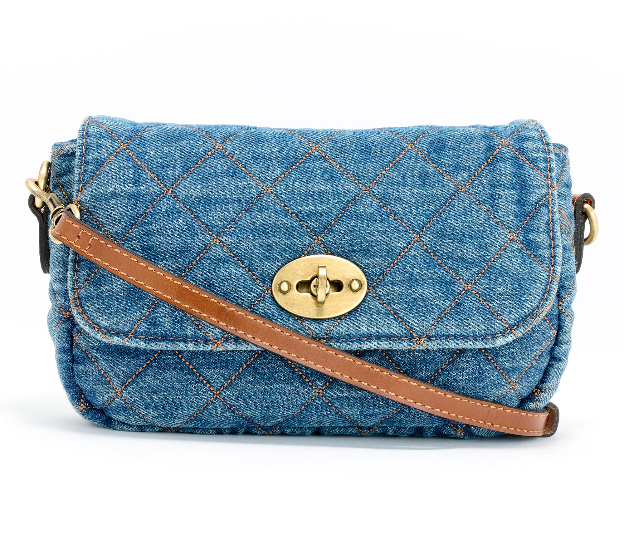 Patricia Nash Quilted Denim Bonny Crossbody