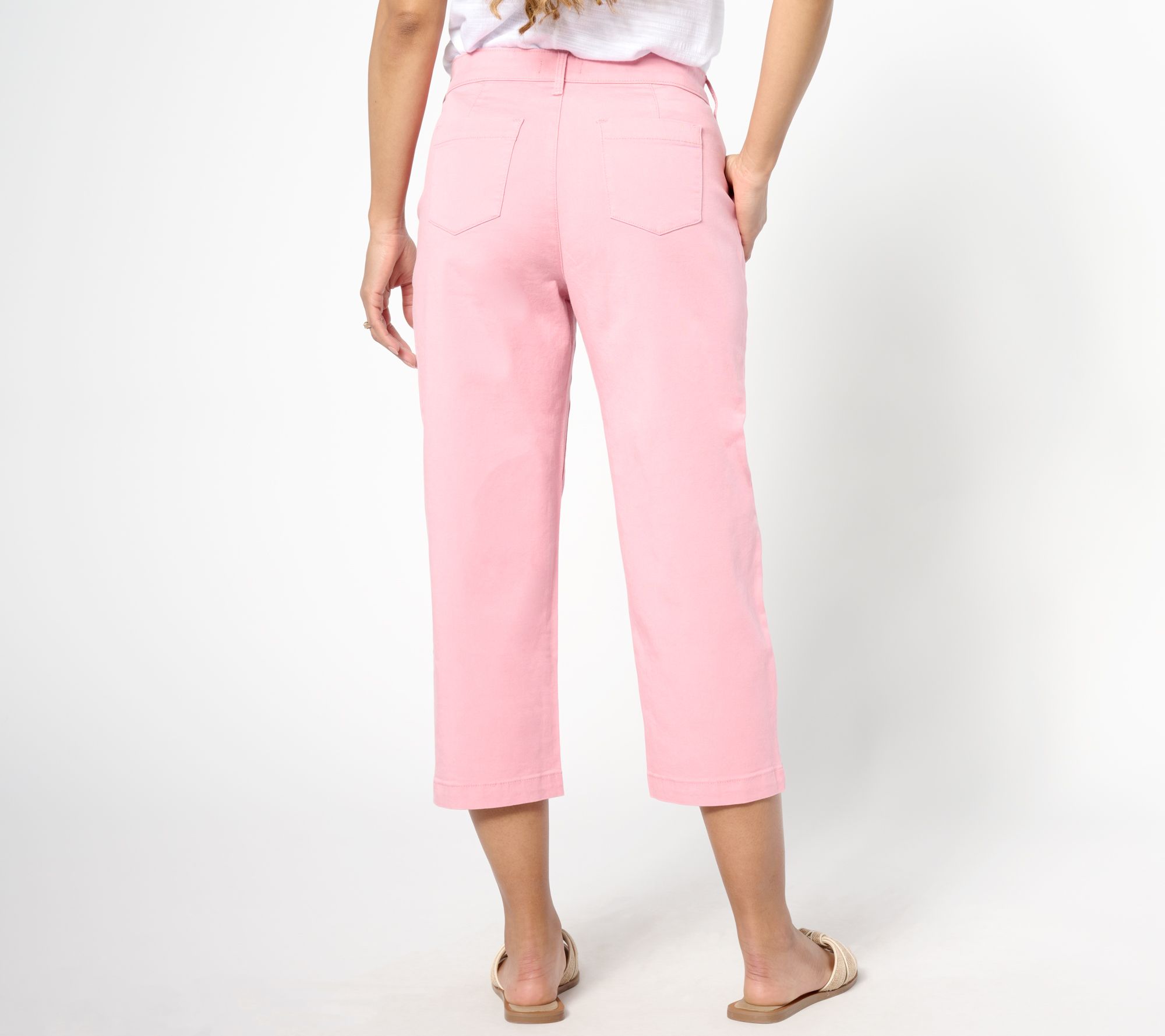 NYDJ Cropped Utility Pant - Coquette - QVC.com