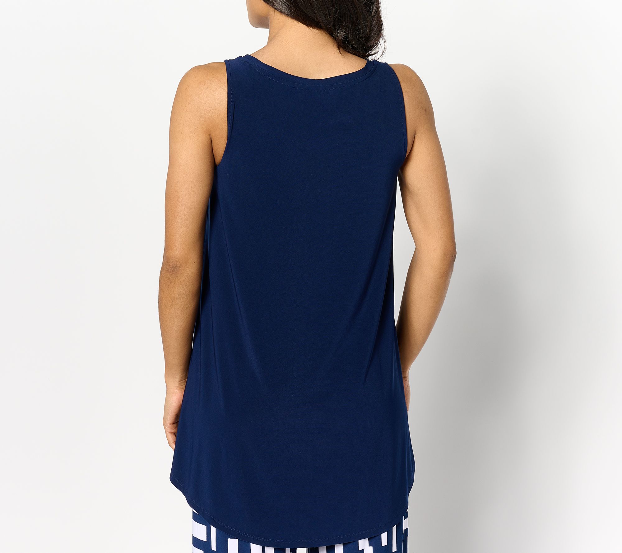 Hi-Low A-Line Top W/Uneven Hem main image 1