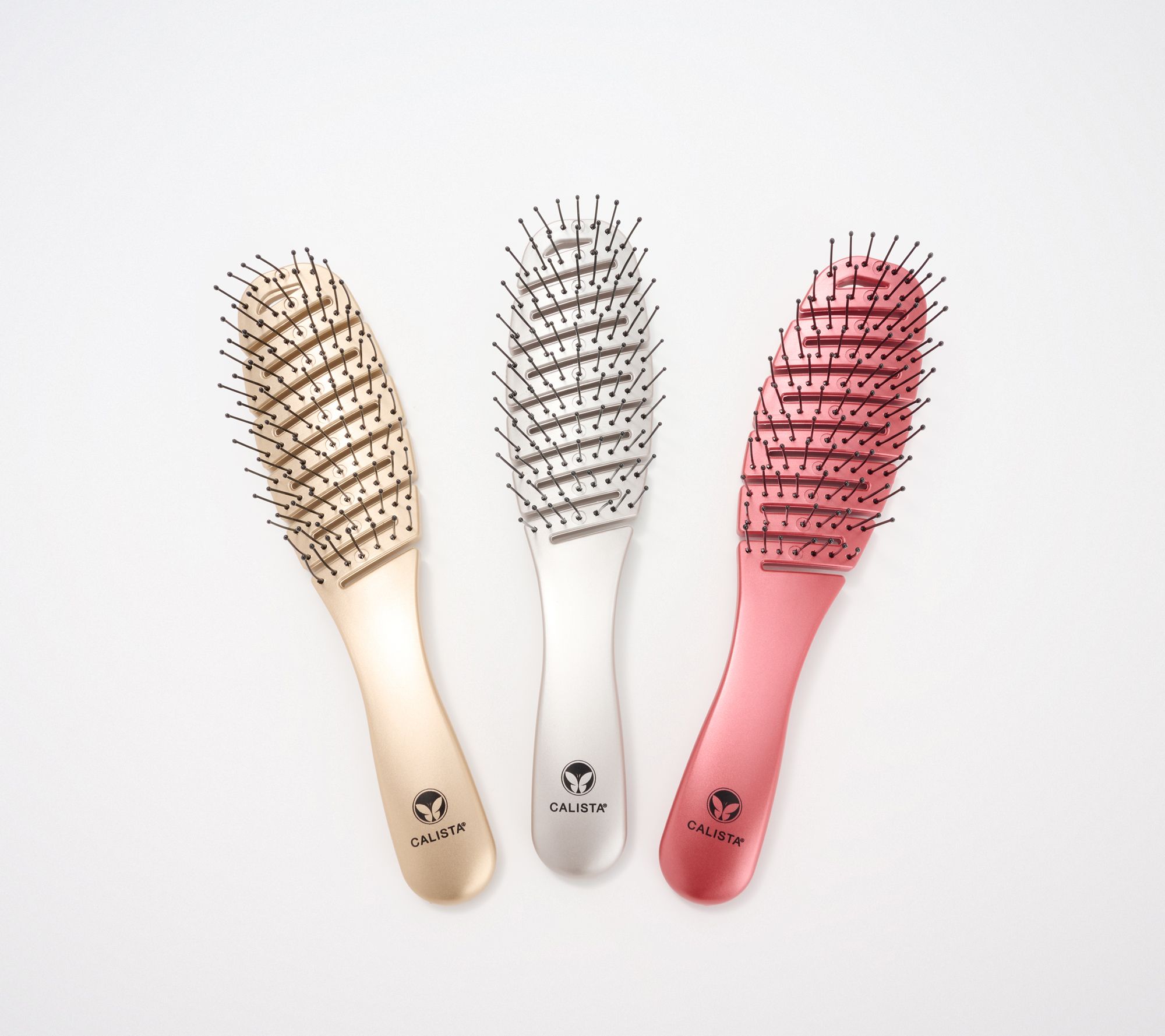 Calista Smoothie Brush Trio- Red, Silver, Gold