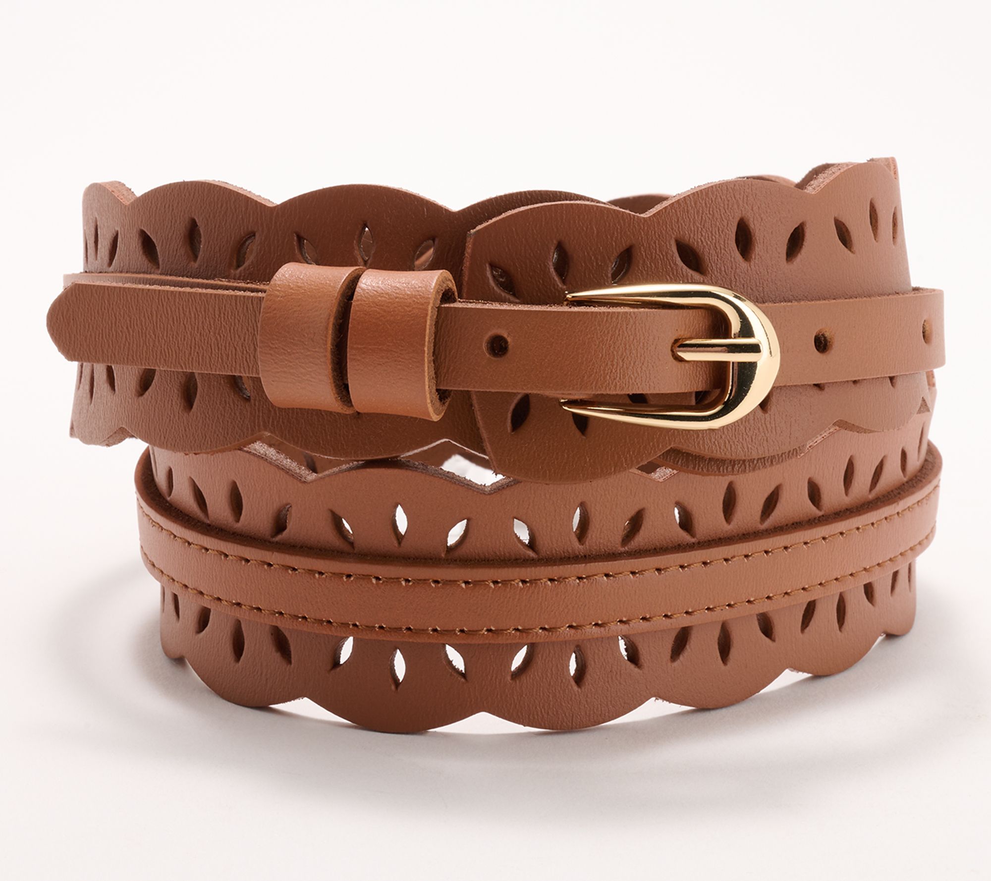 Complliments Scalloped Edge Leather Belt